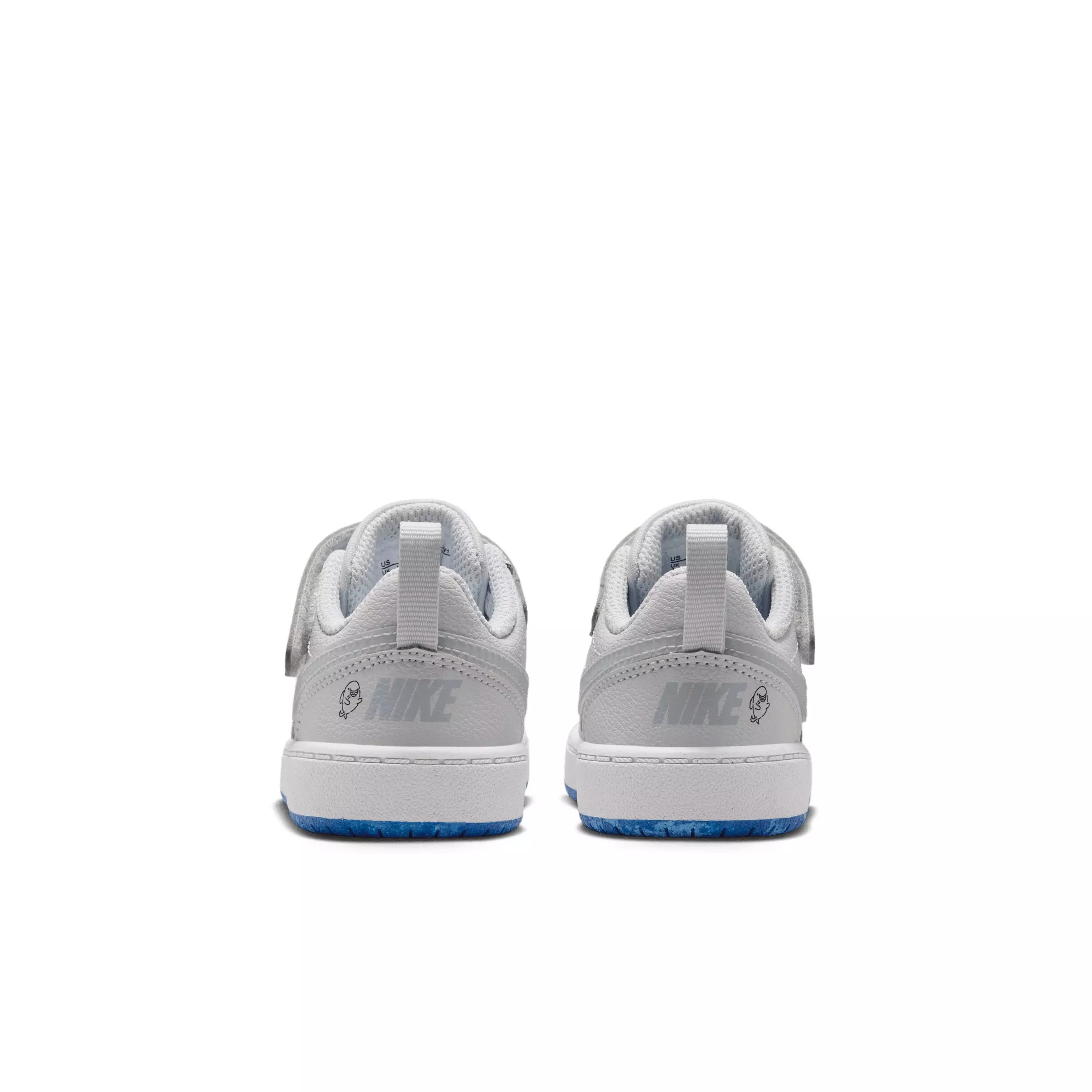 Nike Court Borough Low "Pure Platinum/University Red/Game Royal/Wolf Grey" Infant Boys' Shoe - PLATINUM/RED/ROYAL/GREY