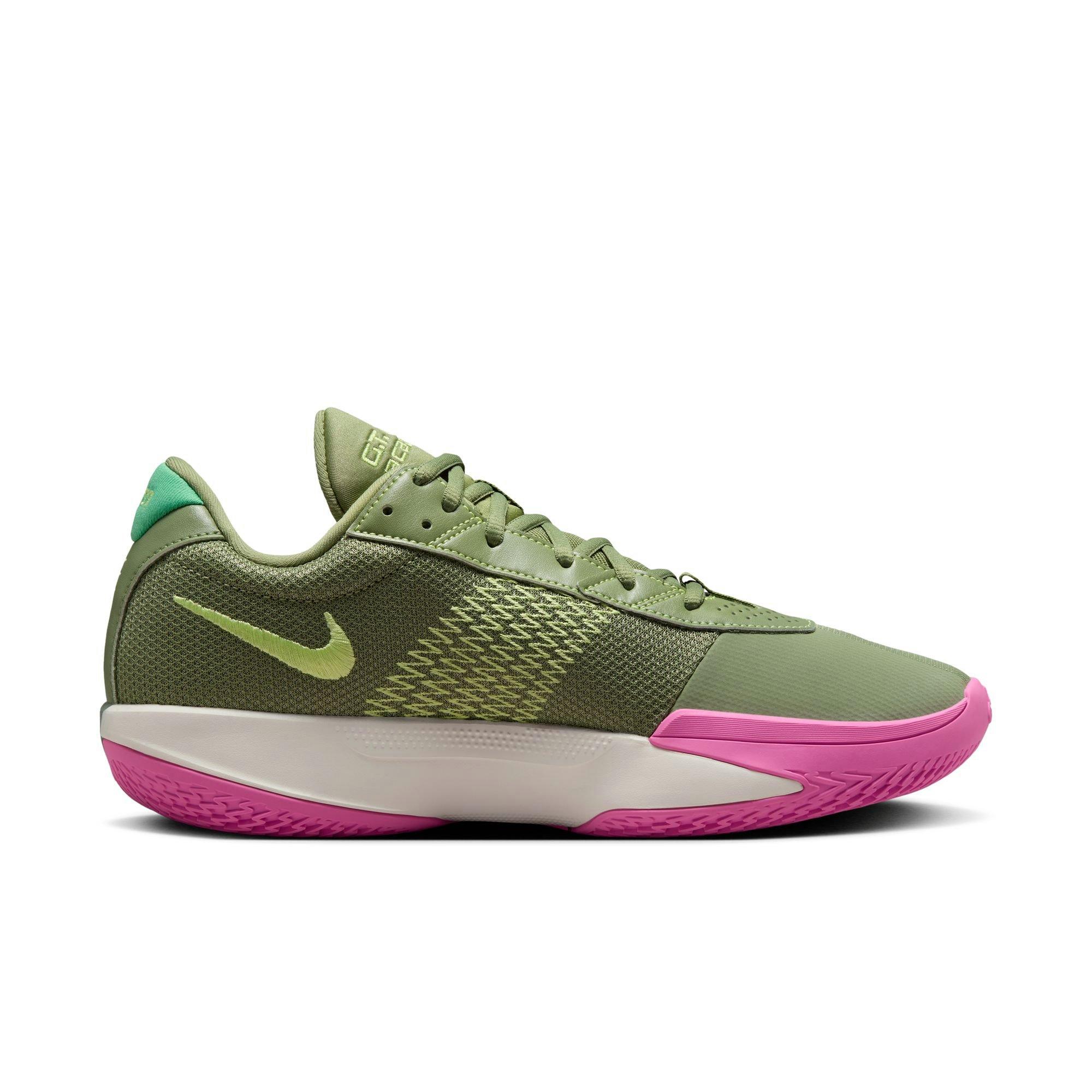 Nike G.T. Cut Academy "Olive/Pink" Men's Basketball Shoe - OLIVE/PINK Thumbnail View 1