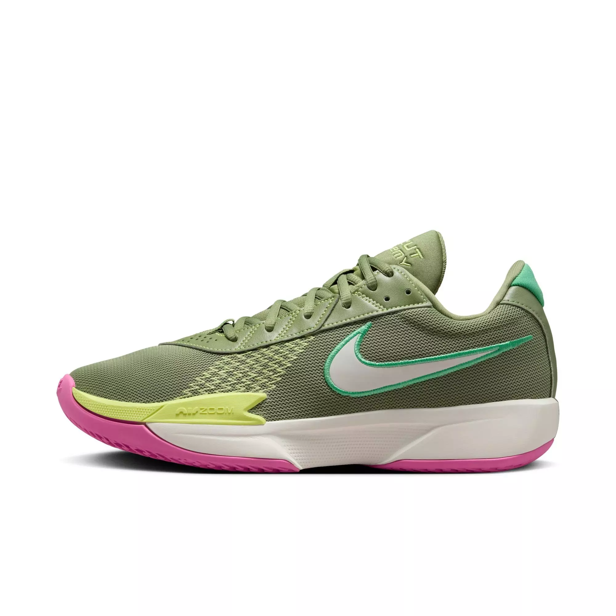 Nike G.T. Cut Academy "Olive/Pink" Men's Basketball Shoe - OLIVE/PINK