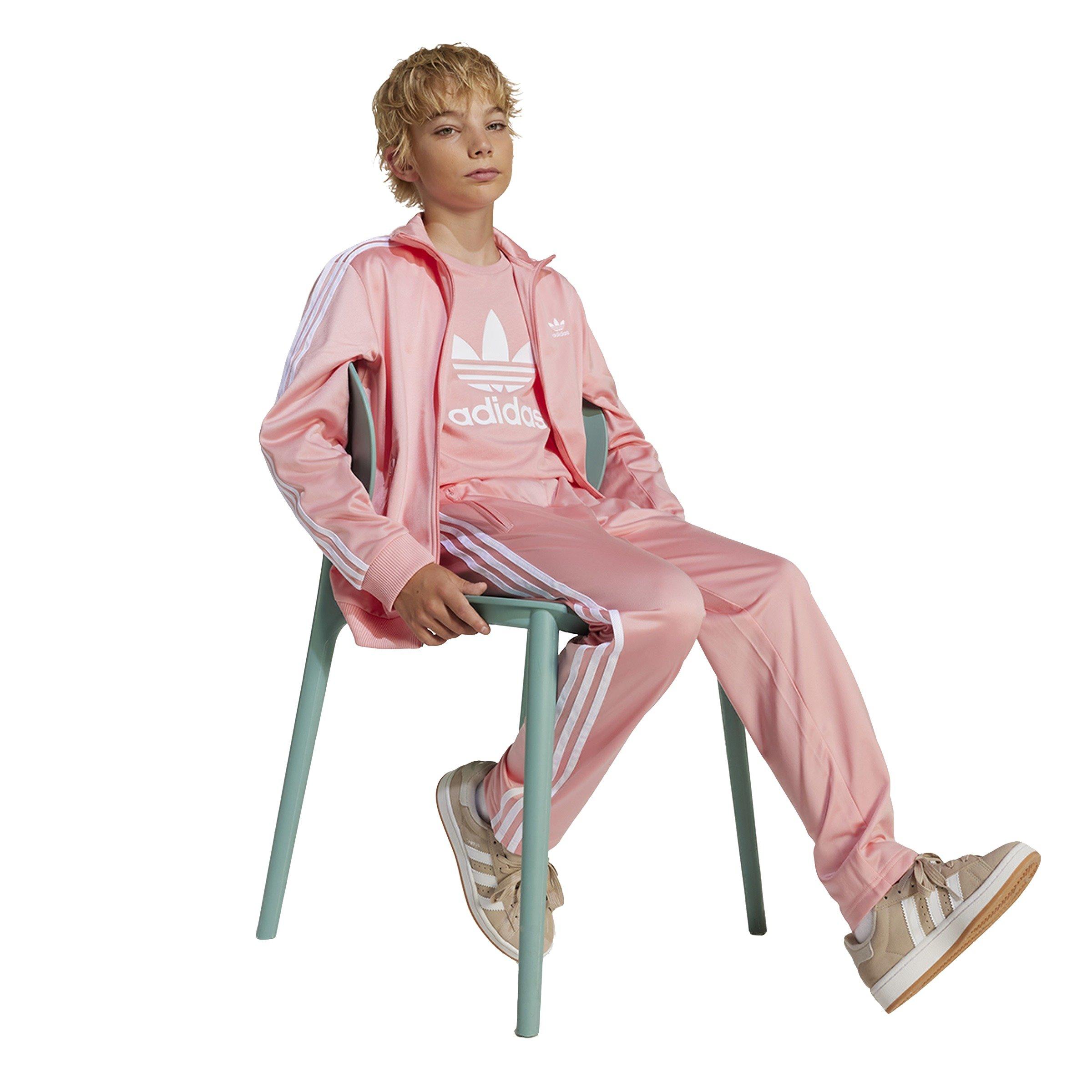 adidas Originals Adicolor Firebird Big Kids' Pink Tracksuit Bottoms