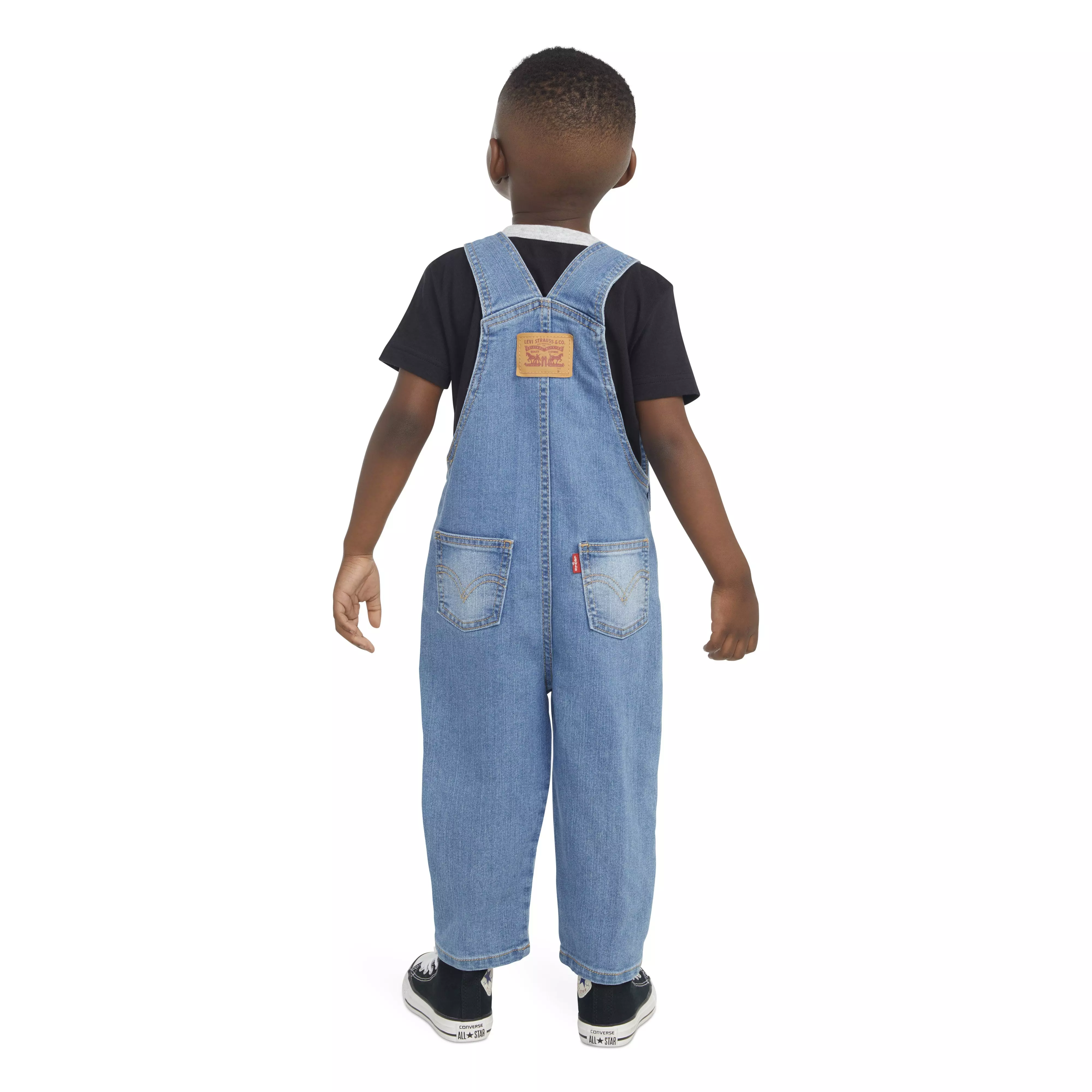 Levi's Toddler Boys' Lightweight Light Blue Denim Overalls - LIGHT BLUE