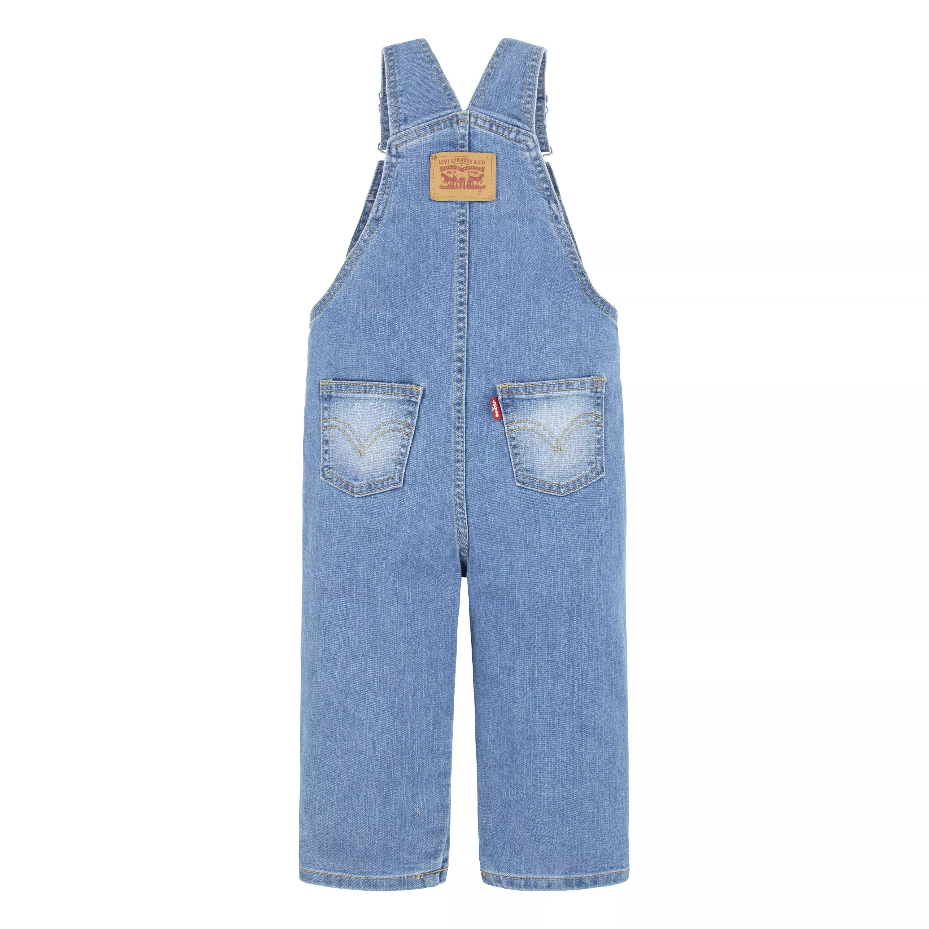 Levi's Toddler Boys' Lightweight Light Blue Denim Overalls - LIGHT BLUE