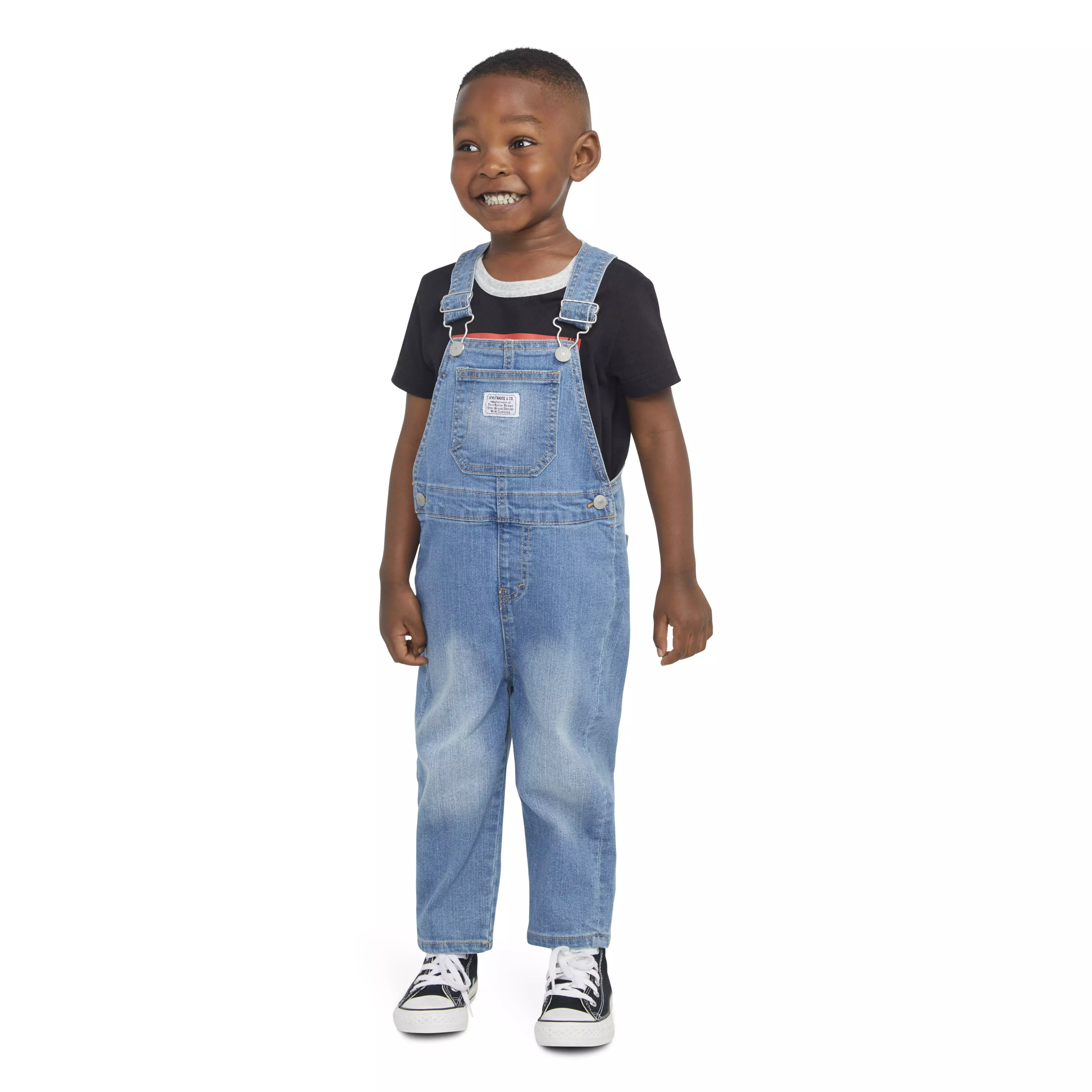 Levi's Toddler Boys' Lightweight Light Blue Denim Overalls - LIGHT BLUE