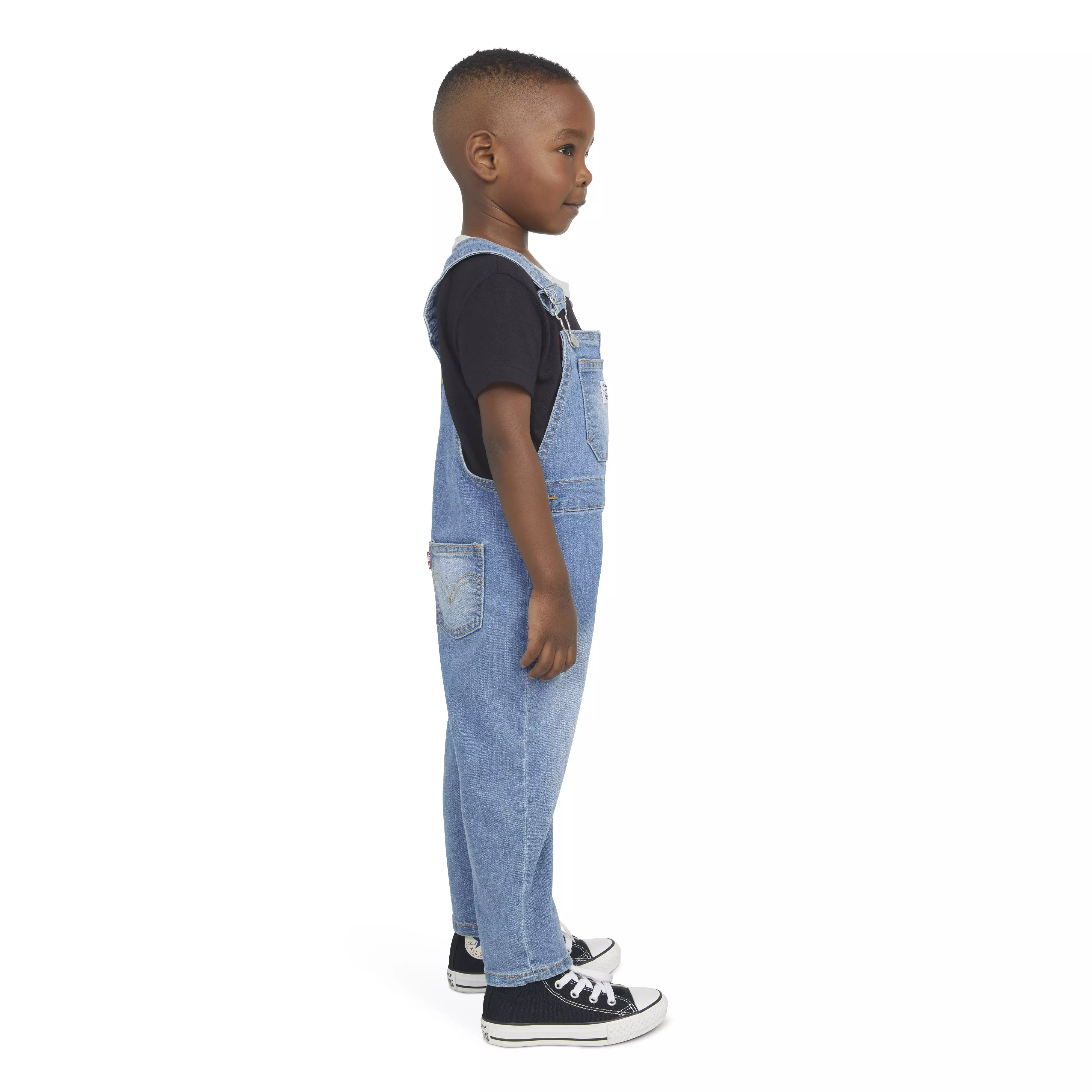 Levi's Toddler Boys' Lightweight Light Blue Denim Overalls - LIGHT BLUE