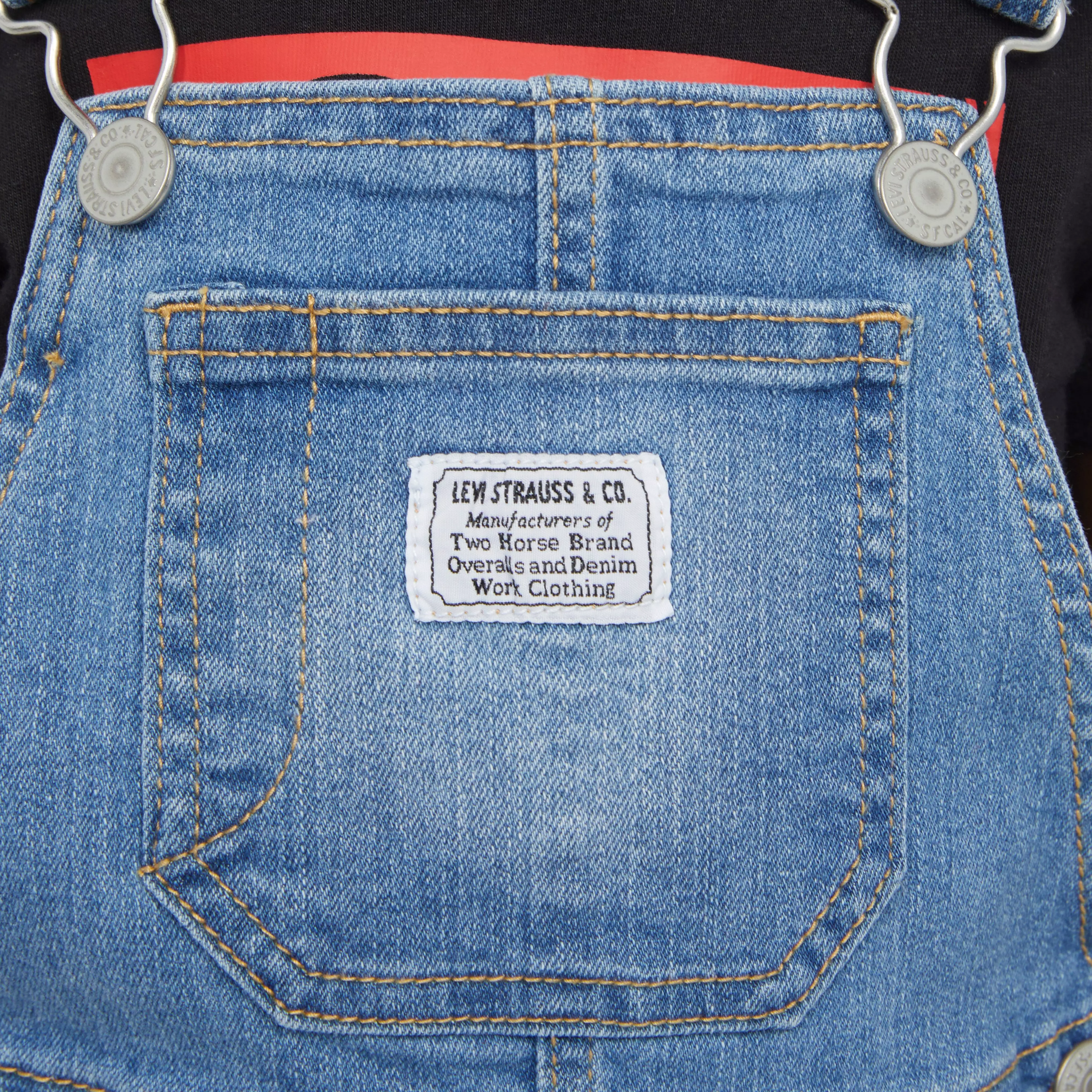 Levi's Toddler Boys' Lightweight Light Blue Denim Overalls - LIGHT BLUE