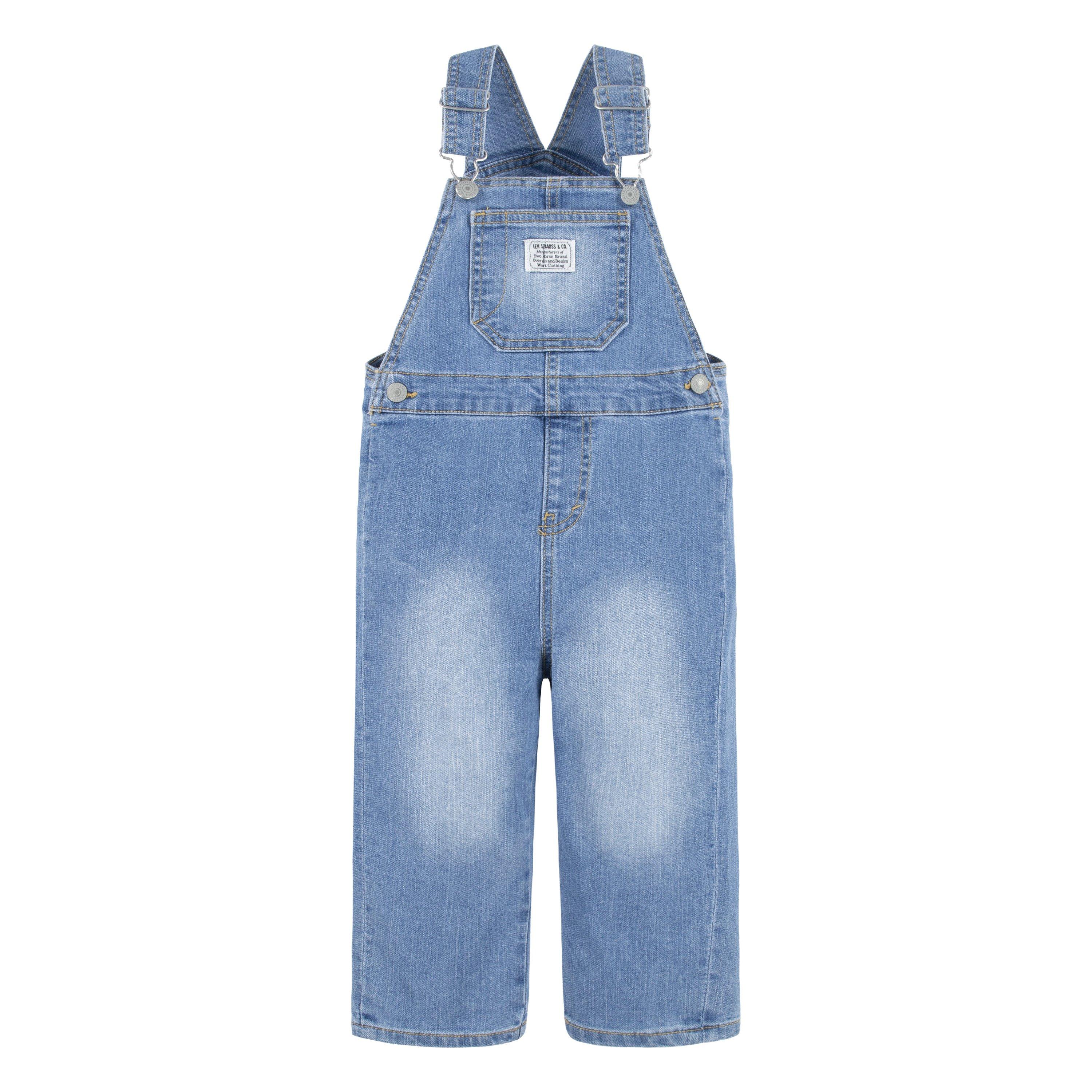 Levi's Toddler Boys' Lightweight Light Blue Denim Overalls - LIGHT BLUE Thumbnail View 10