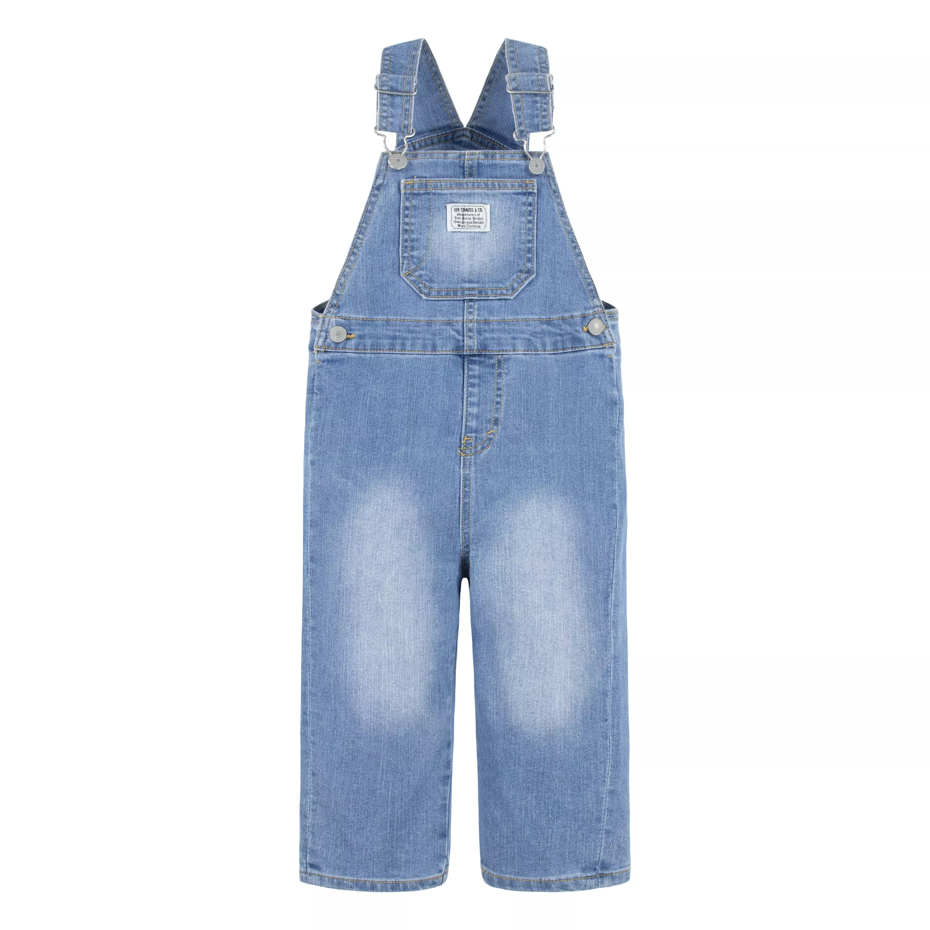 Levi's Toddler Boys' Lightweight Light Blue Denim Overalls - LIGHT BLUE