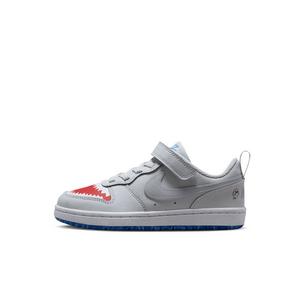 Nike Court Borough Low "Pure Platinum/University Red/Game Royal/Wolf Grey" Preschool Boys' Shoe