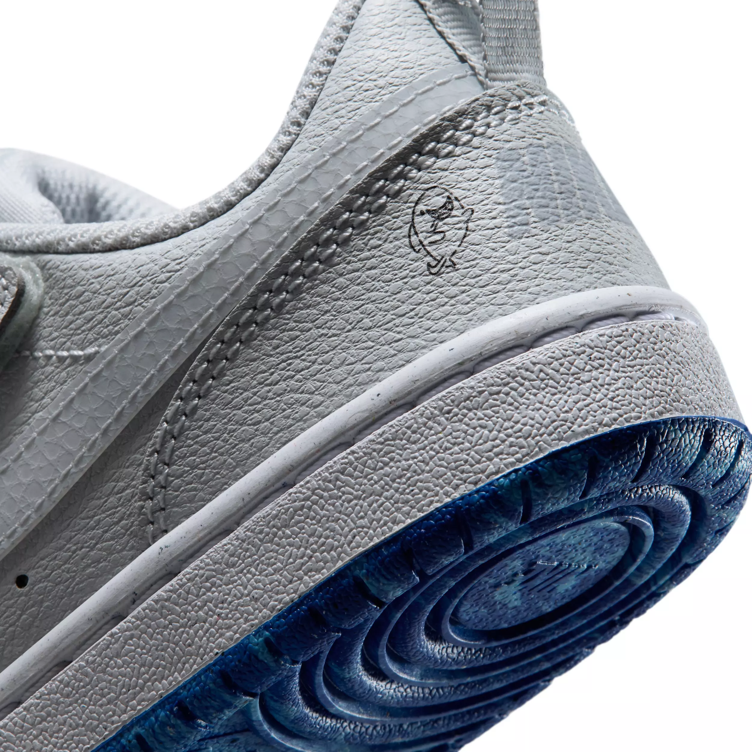 Nike Court Borough Low "Pure Platinum/University Red/Game Royal/Wolf Grey" Preschool Boys' Shoe - PLATINUM/RED/ROYAL/GREY
