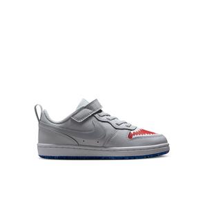 Nike Court Borough Low "Pure Platinum/University Red/Game Royal/Wolf Grey" Preschool Boys' Shoe