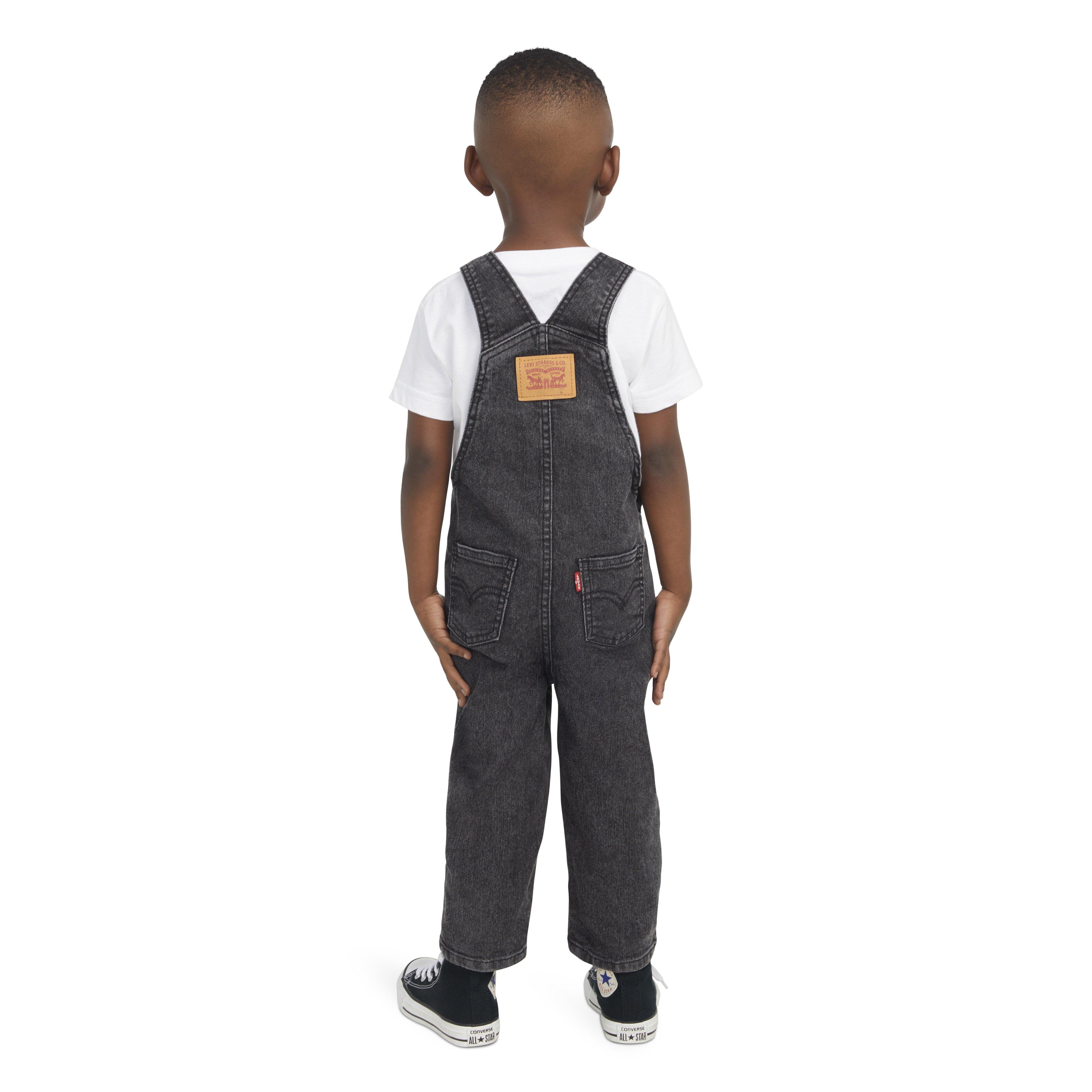 Levi's Lightweight Toddler Boys' Black Denim Overalls
