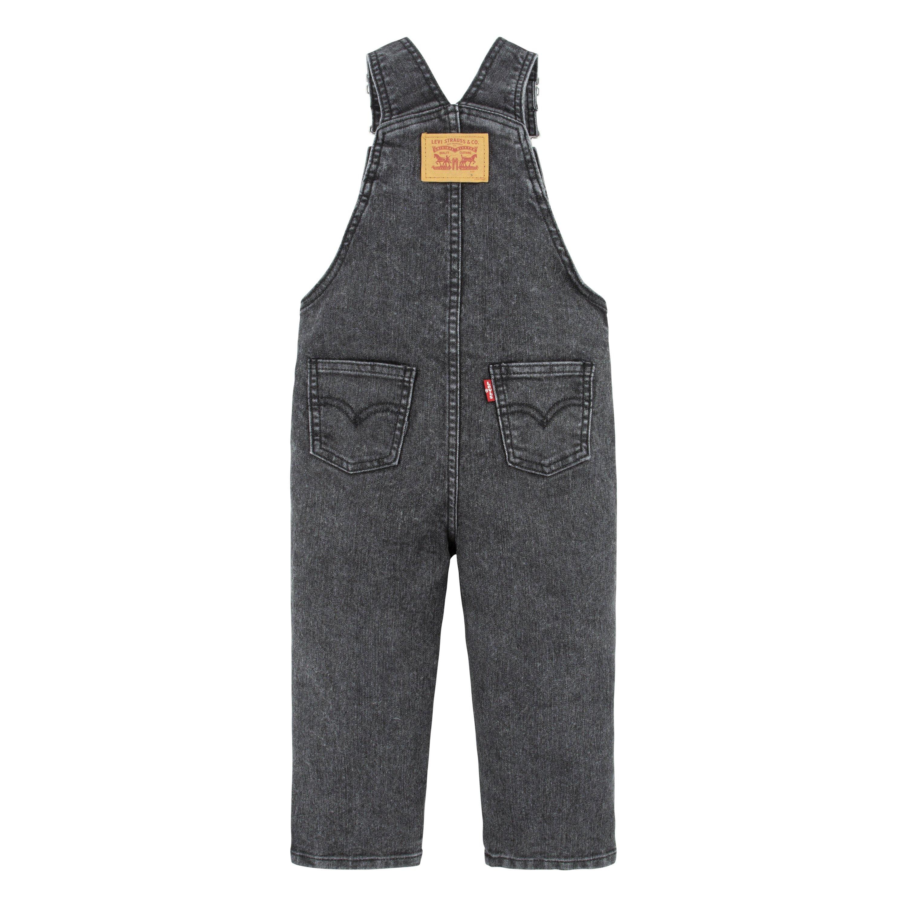 Levi's Toddler Boys' Lightweight Black Denim Overalls - BLACK Thumbnail View 11