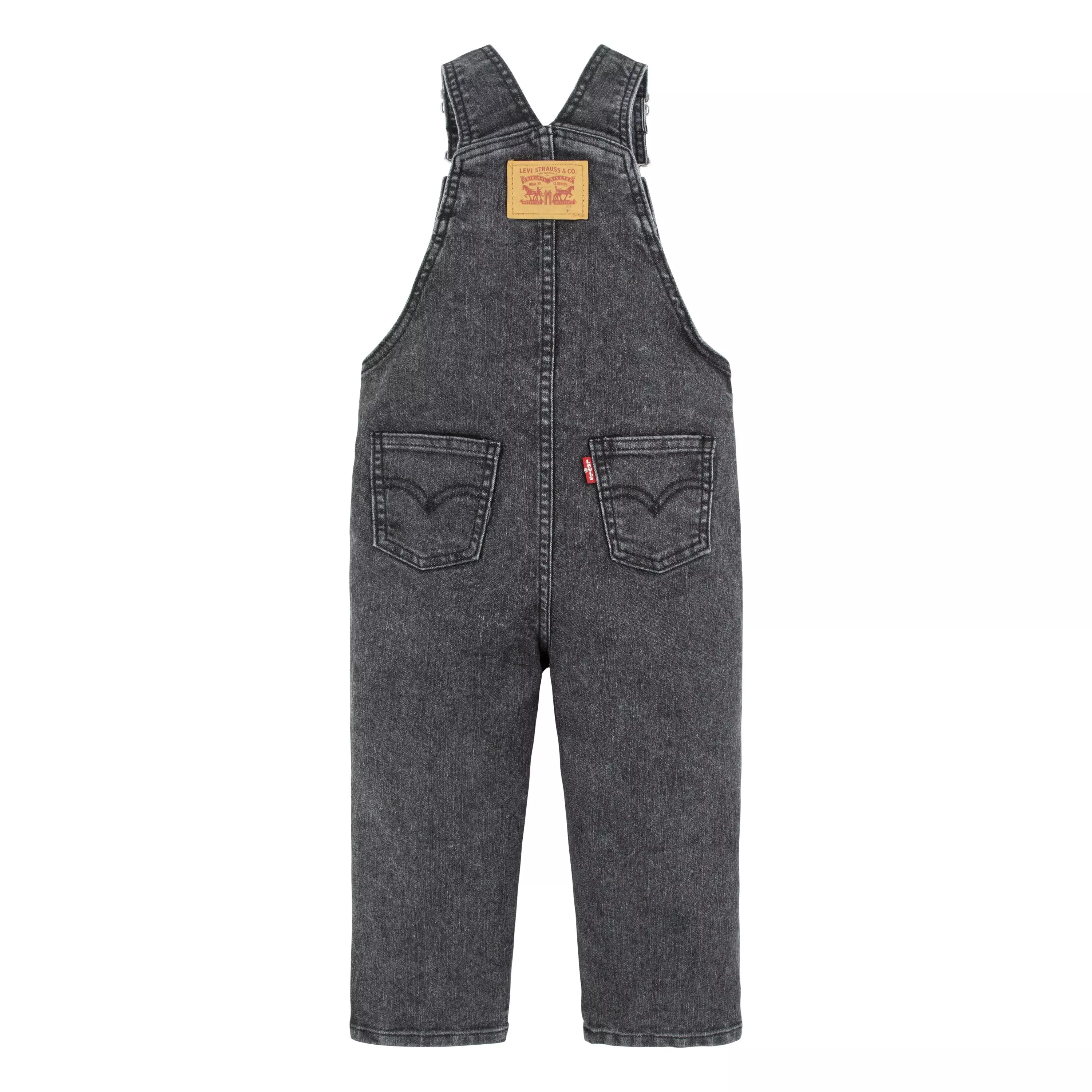Levi's Toddler Boys' Lightweight Black Denim Overalls - BLACK