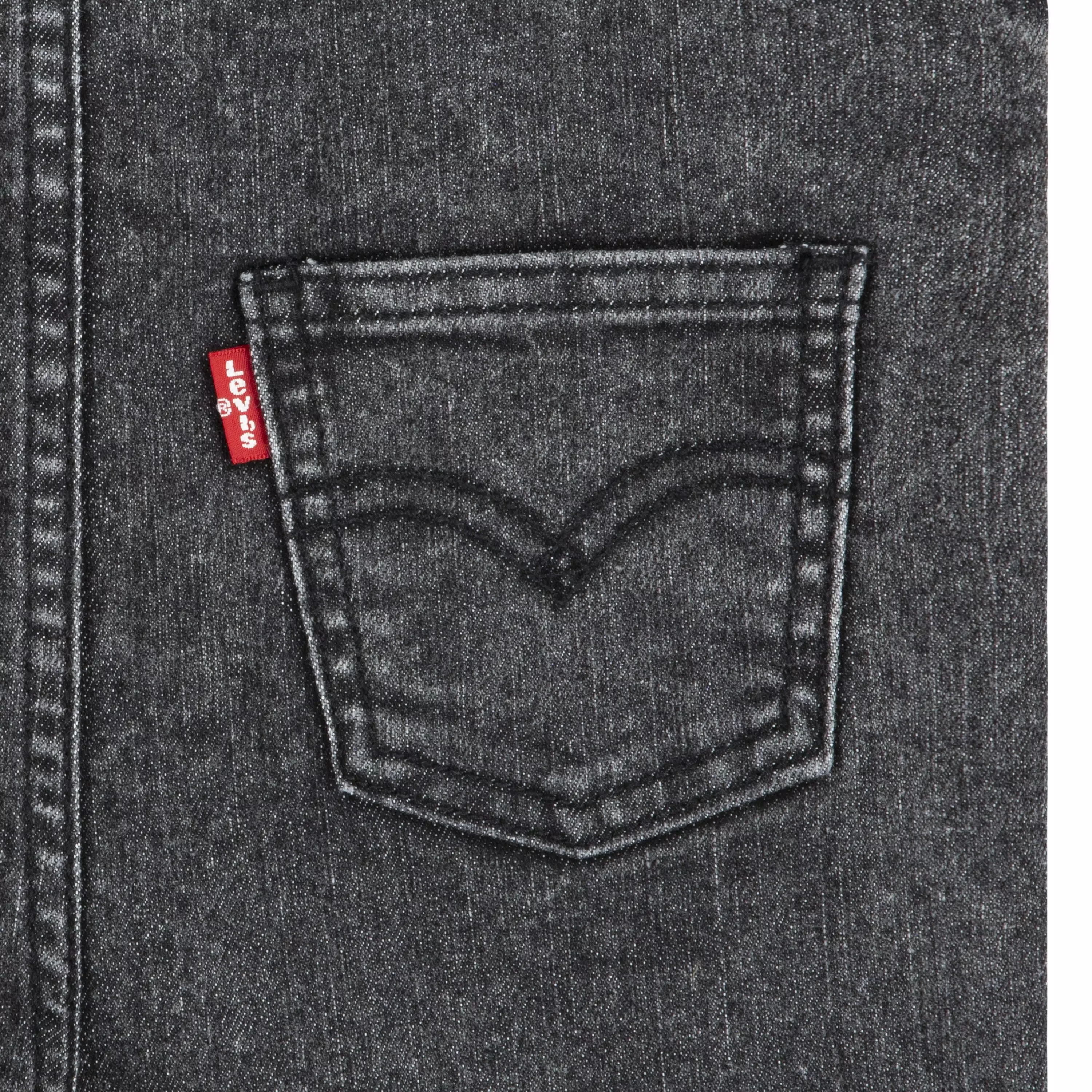 Levi's Toddler Boys' Lightweight Black Denim Overalls - BLACK