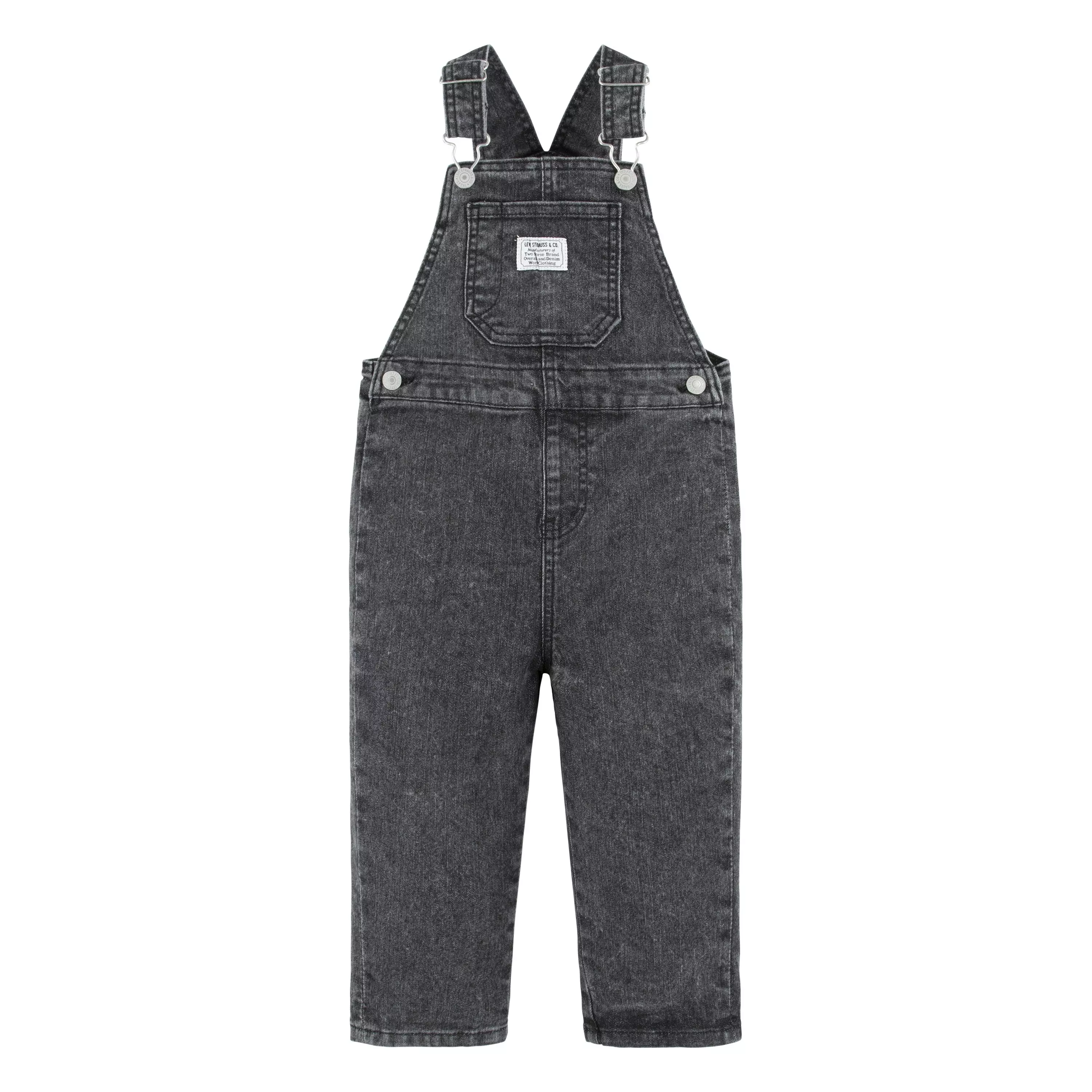 Levi's Toddler Boys' Lightweight Black Denim Overalls - BLACK