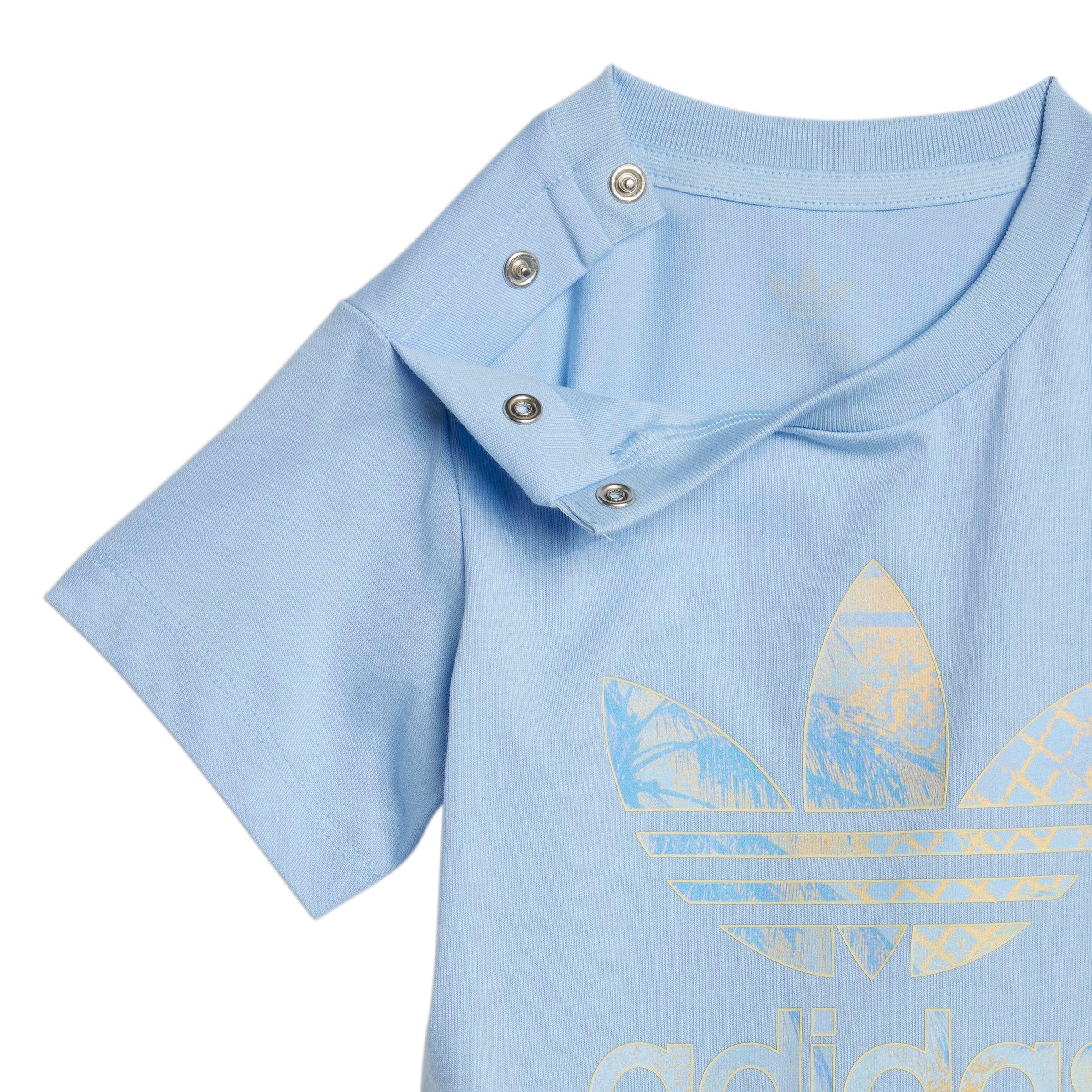 adidas Originals Infant Boys' Blue Short Tee Set