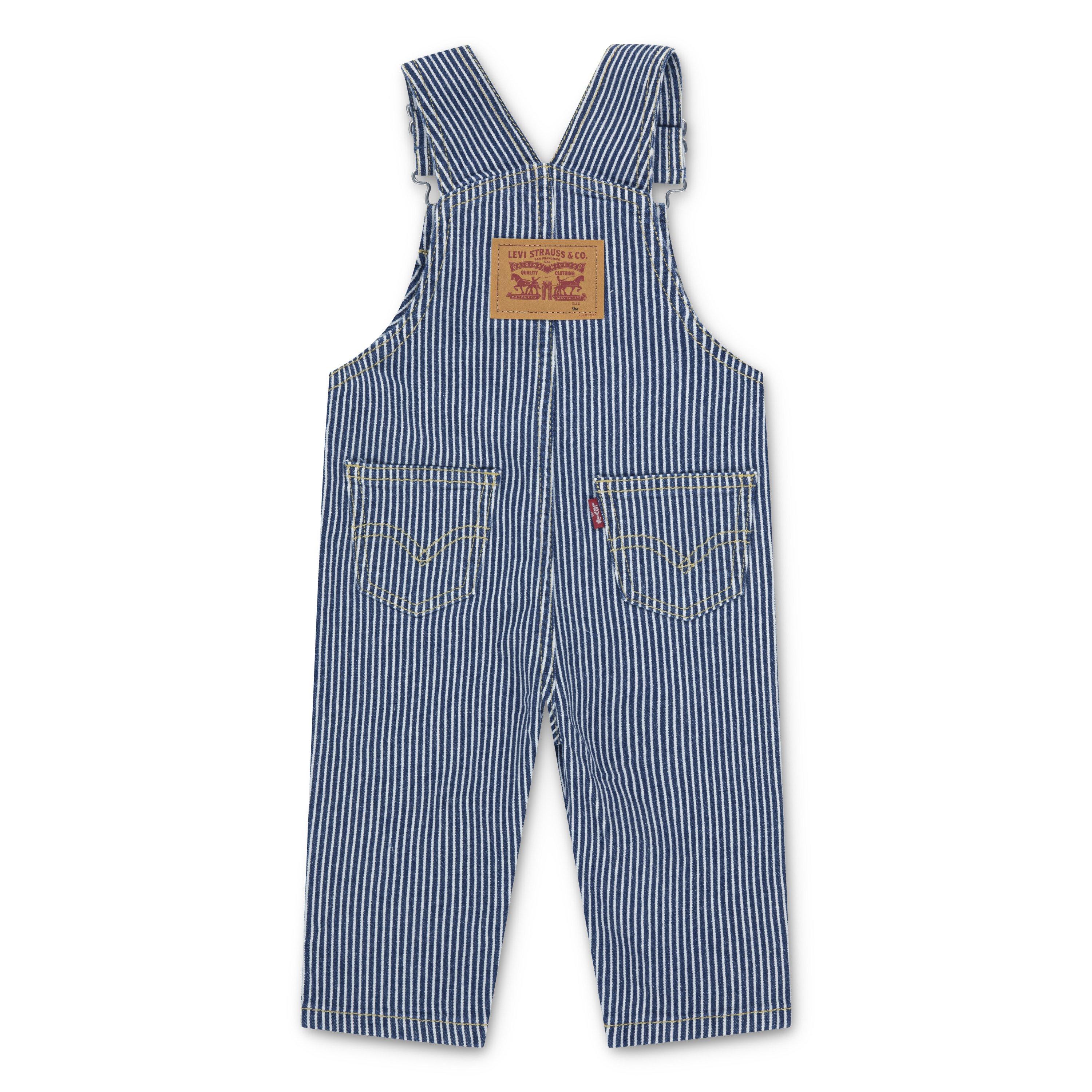 Levi's Railroad Stripe Infant Boys' Blue Overalls