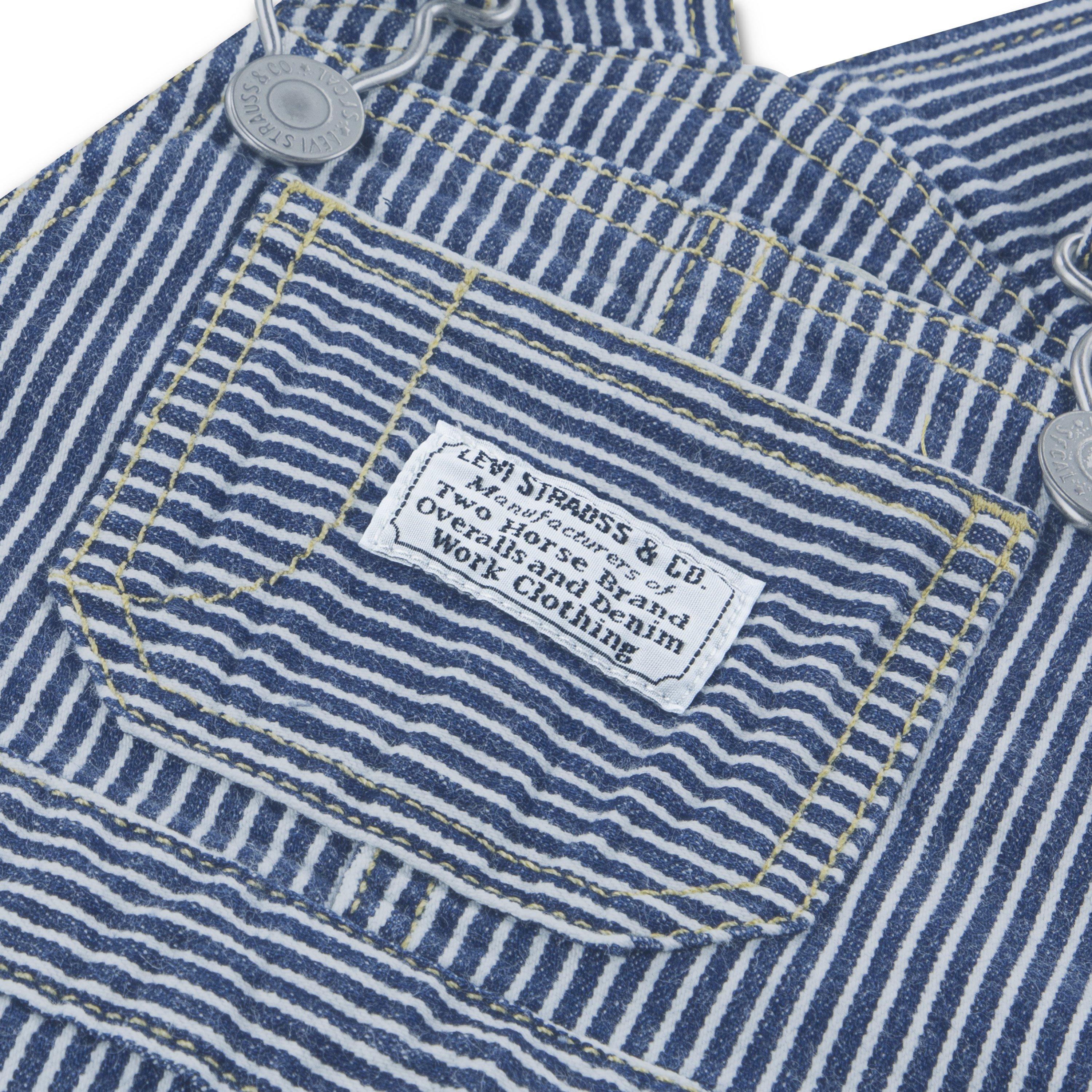 Levi's Infant Boys' Railroad Stripe Overalls - Blue - BLUE Thumbnail View 3