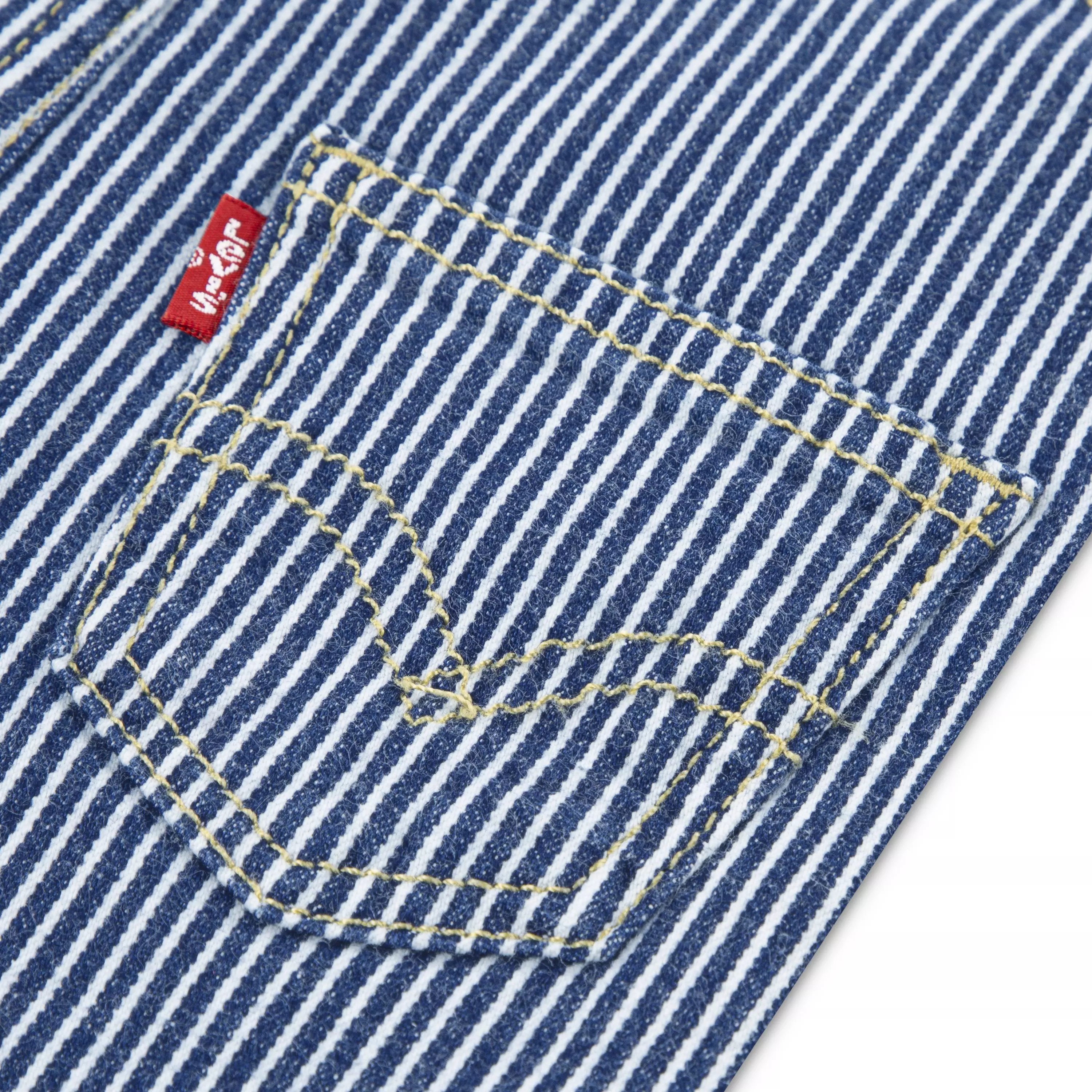 Levi's Infant Boys' Railroad Stripe Overalls - Blue - BLUE