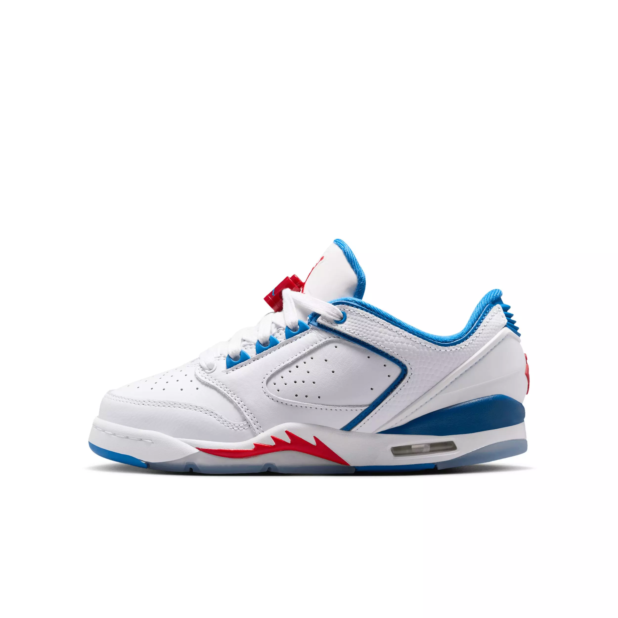 Jordan Sixty Plus Low "White/True Blue/Varsity Red" Grade School Boys' Shoe - WHITE/BLUE/RED