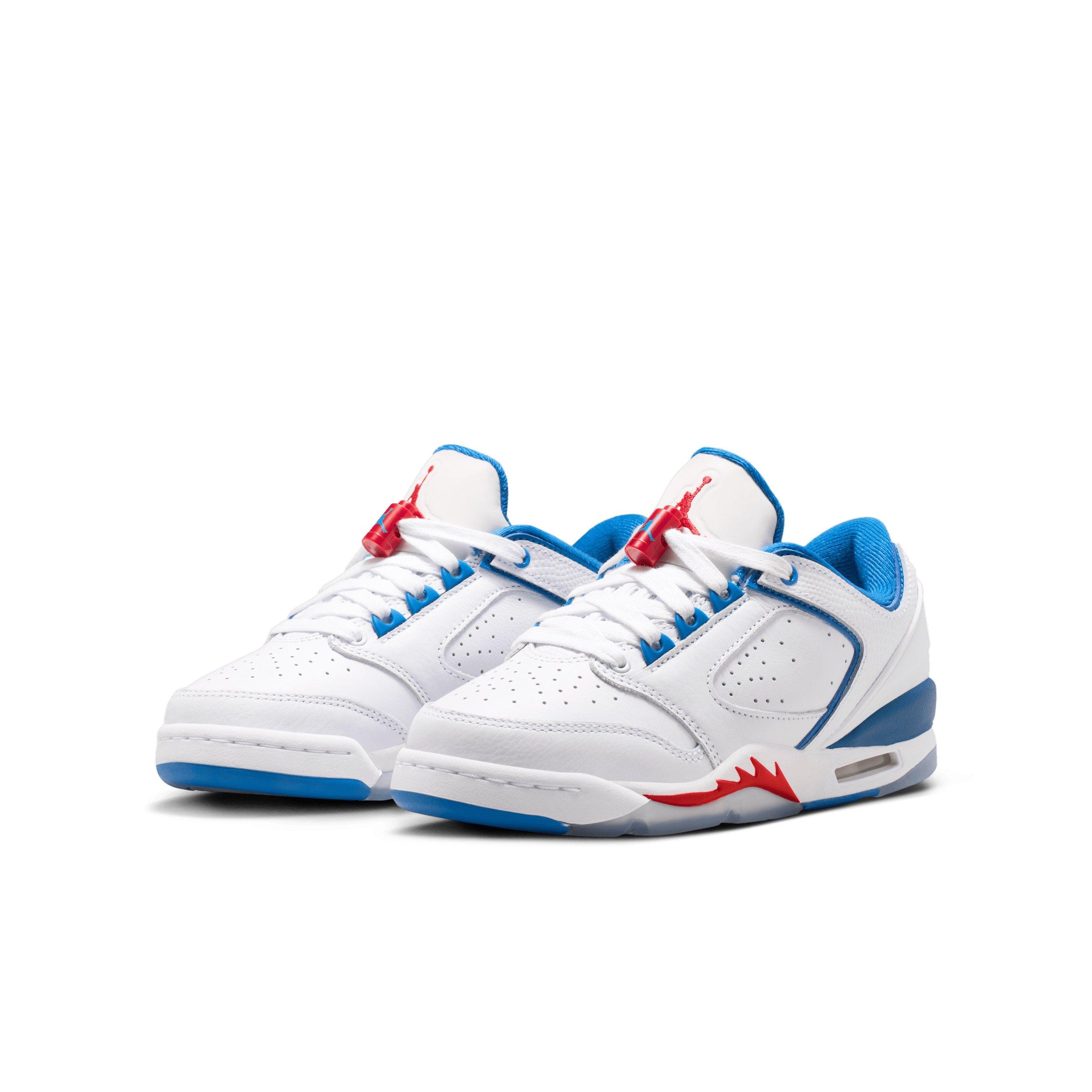 Jordan Sixty Plus Low "White/True Blue/Varsity Red" Grade School Boys' Shoe - WHITE/BLUE/RED Thumbnail View 3
