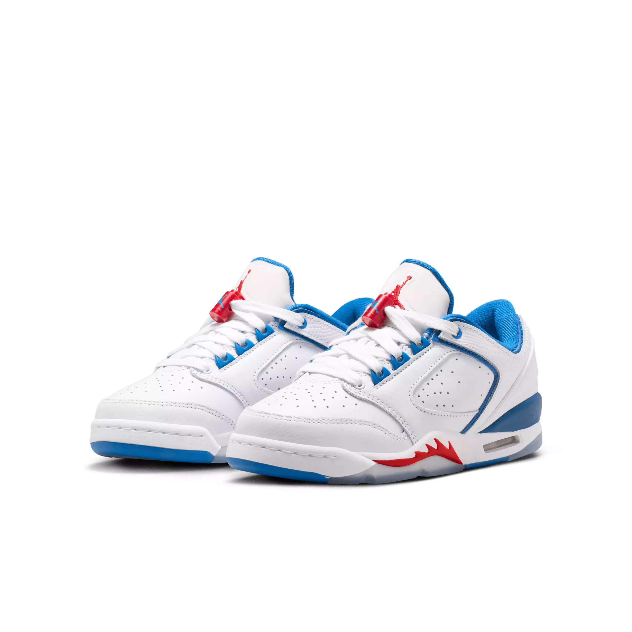 Jordan Sixty Plus Low "White/True Blue/Varsity Red" Grade School Boys' Shoe - WHITE/BLUE/RED