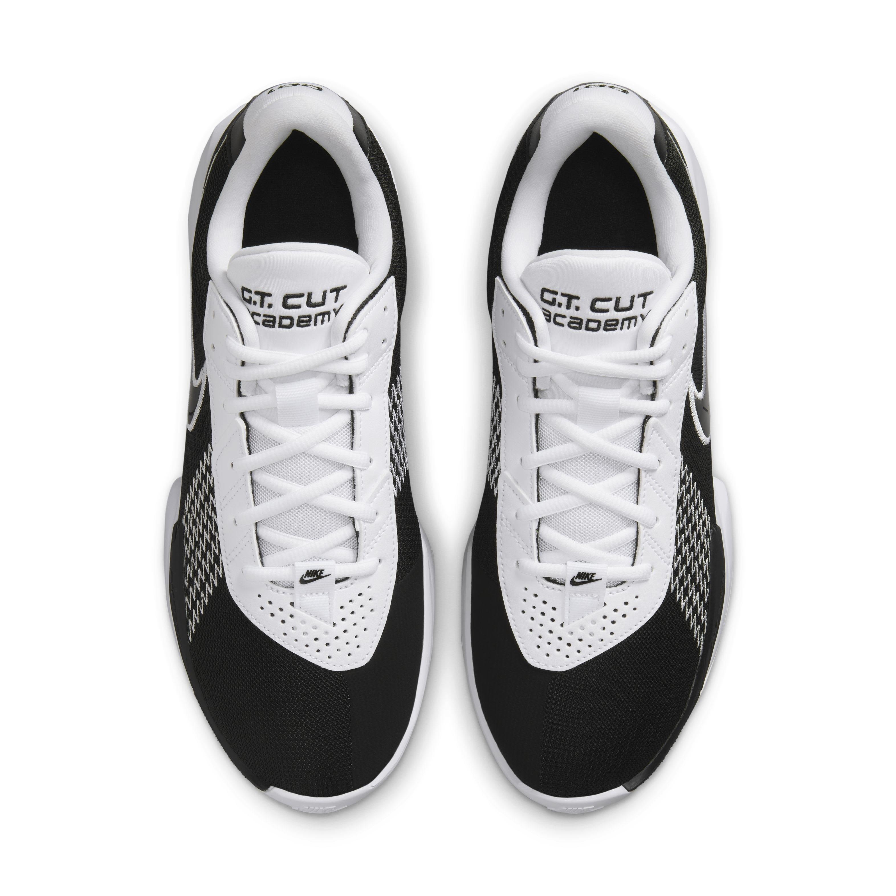Nike G.T. Cut Academy "Black/White" Men's Basketball Shoe - BLACK/WHITE Thumbnail View 4
