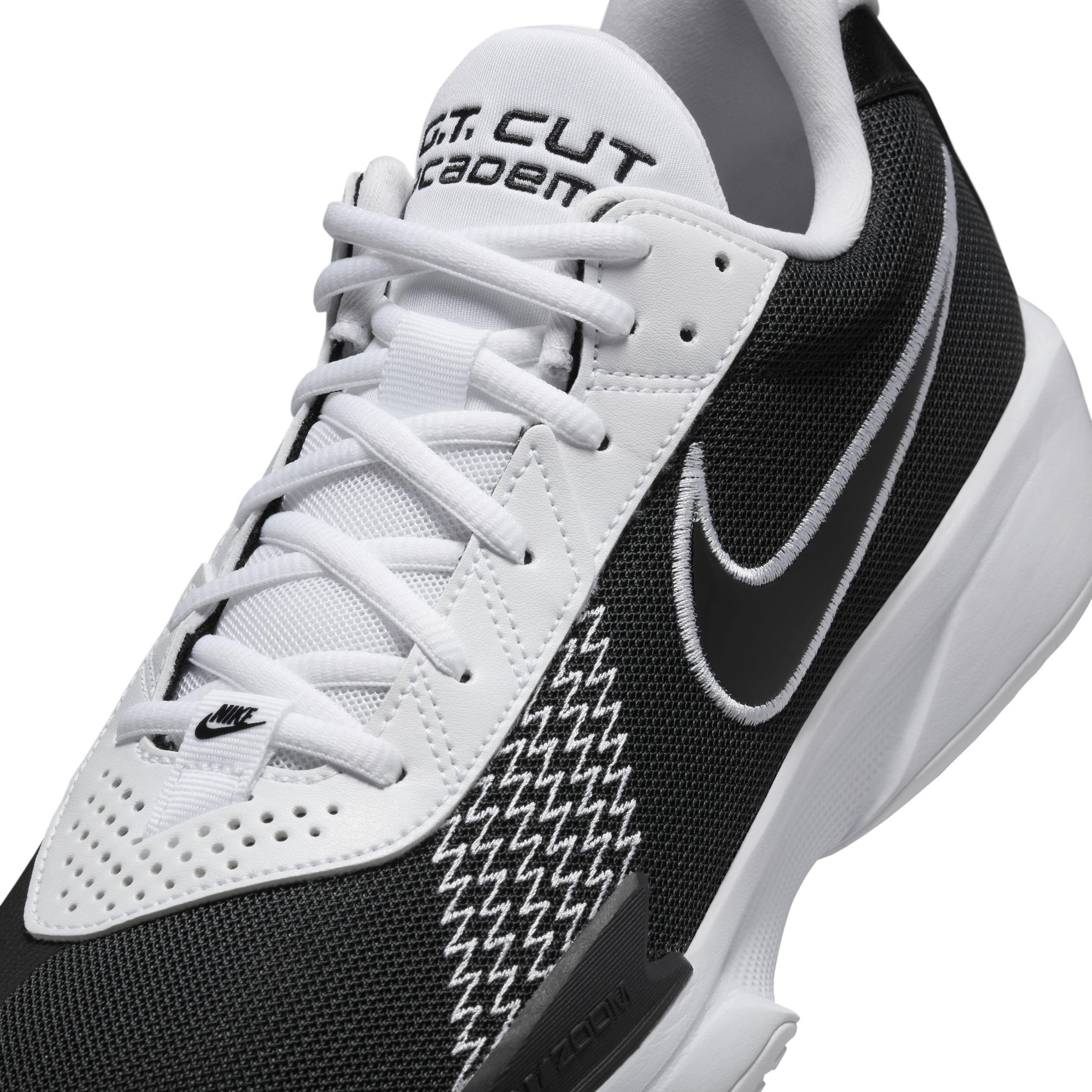 Nike G.T. Cut Academy "Black/White" Men's Basketball Shoe - BLACK/WHITE Thumbnail View 7