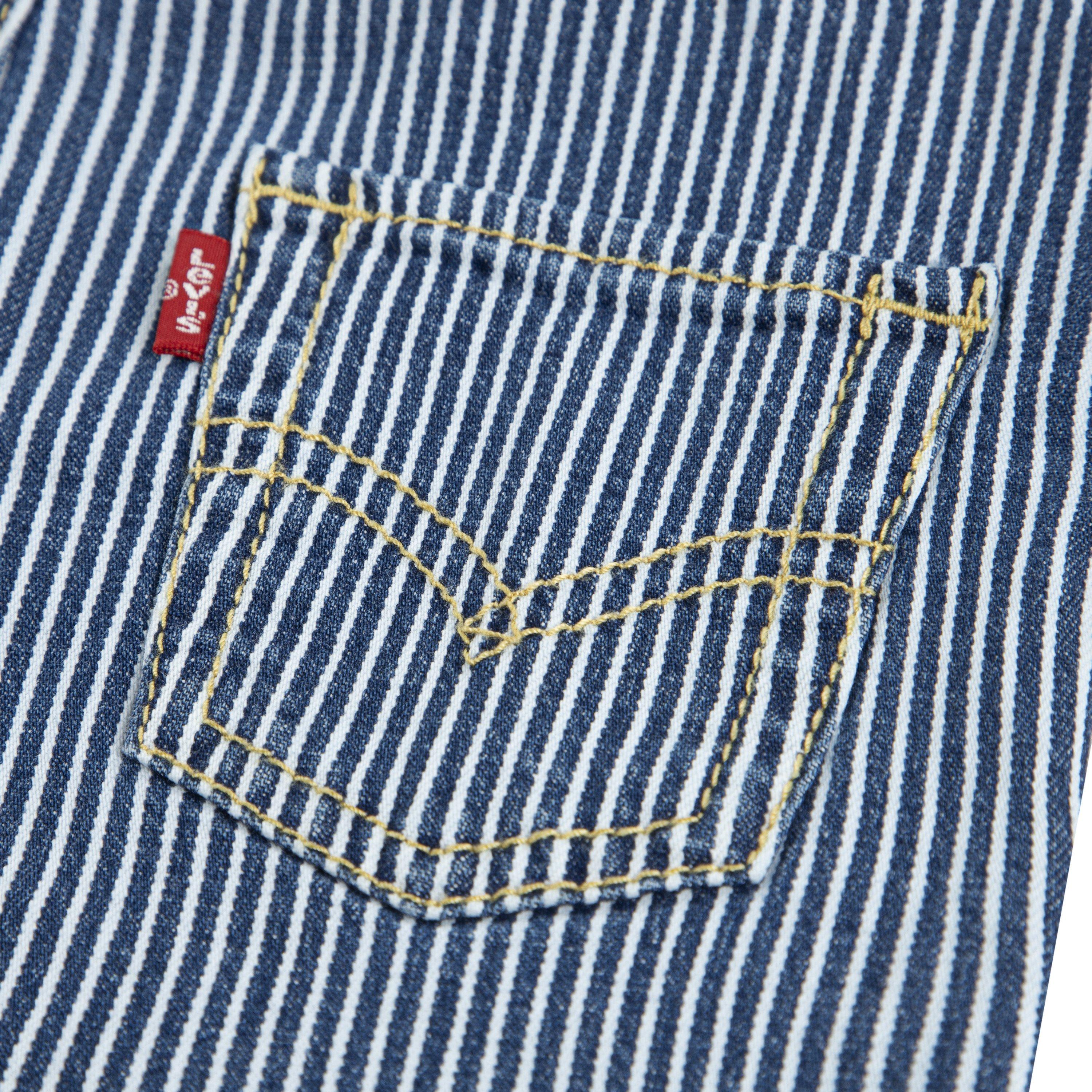 Levi's Railroad Stripe Baby Boys' Blue Overalls