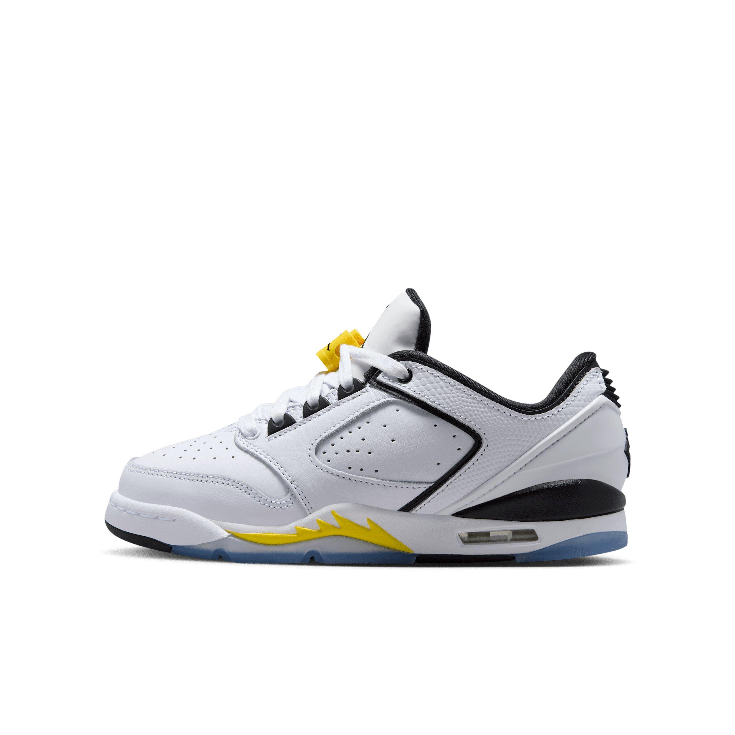 Jordan Sixty Plus Low Grade School Boys' "White/Tour Yellow/Black" Shoe