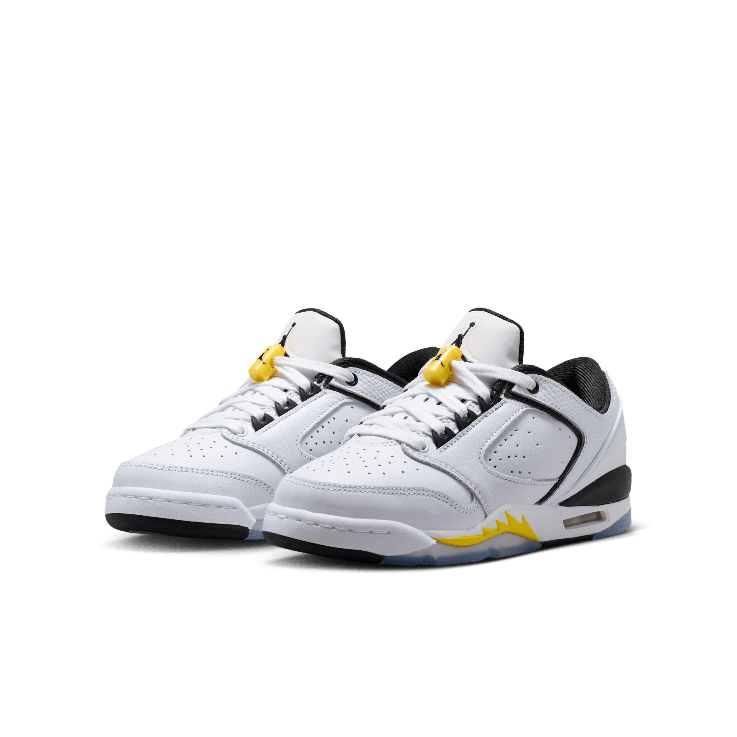 Jordan Sixty Plus Low Grade School Boys' "White/Tour Yellow/Black" Shoe