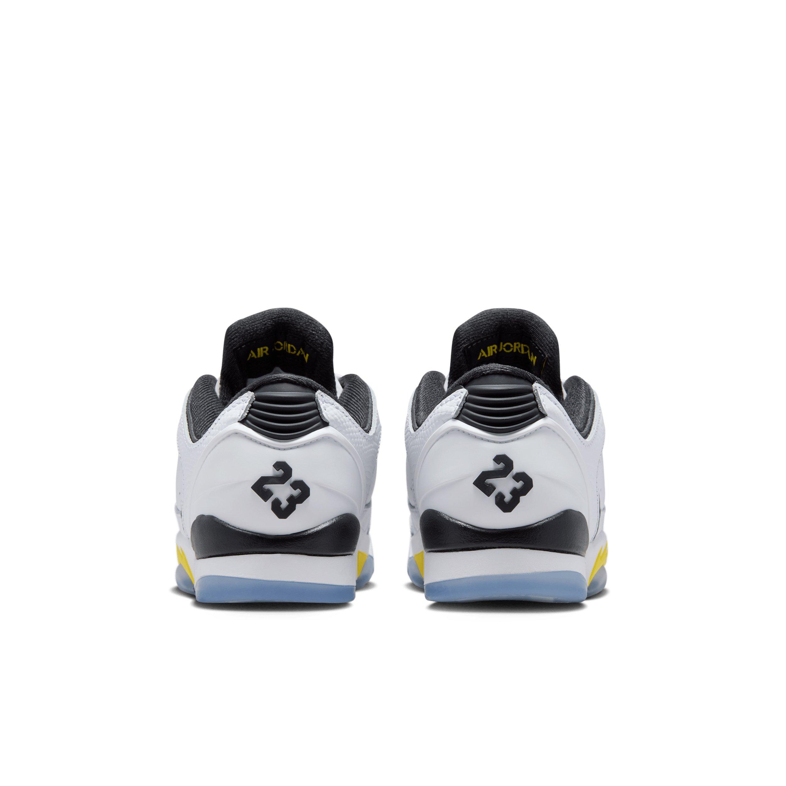 Jordan Sixty Plus Low Grade School Boys' "White/Tour Yellow/Black" Shoe