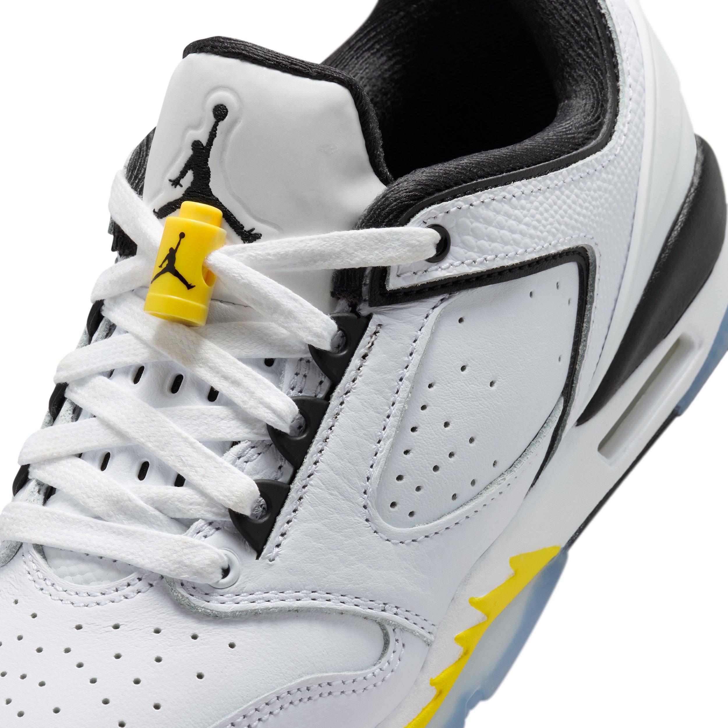 Jordan Sixty Plus Low Grade School Boys' "White/Tour Yellow/Black" Shoe