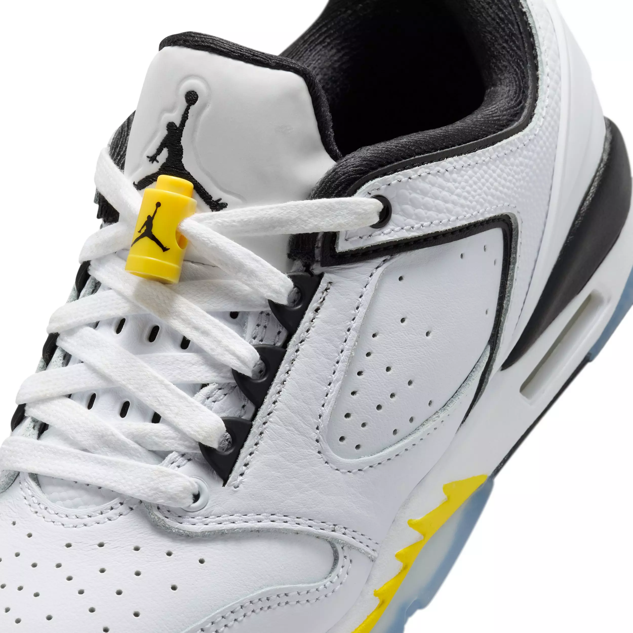 Jordan Sixty Plus Low "White/Tour Yellow/Black" Grade School Boys' Shoe - WHITE/YELLOW/BLACK