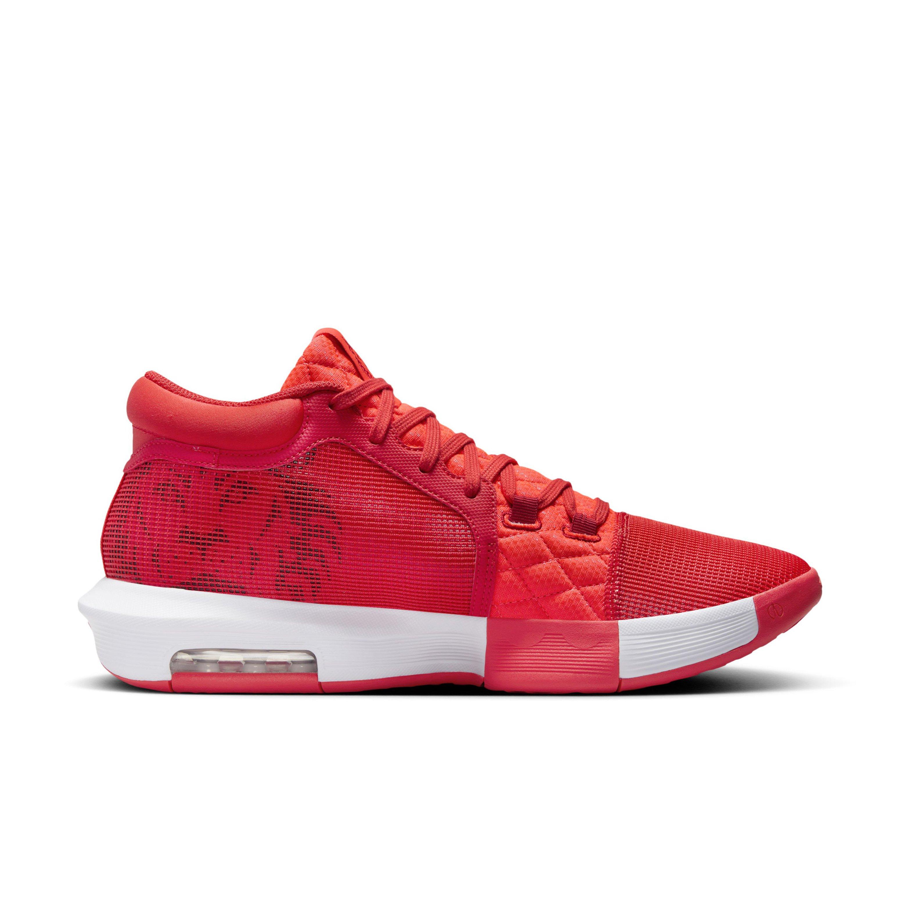 Nike LeBron Witness 8 "Light Crimson/Bright Crimson/Gym Red/White" Men's Basketball Shoe - LT CRIMSON/CRIMSON/RED/WHITE Thumbnail View 1