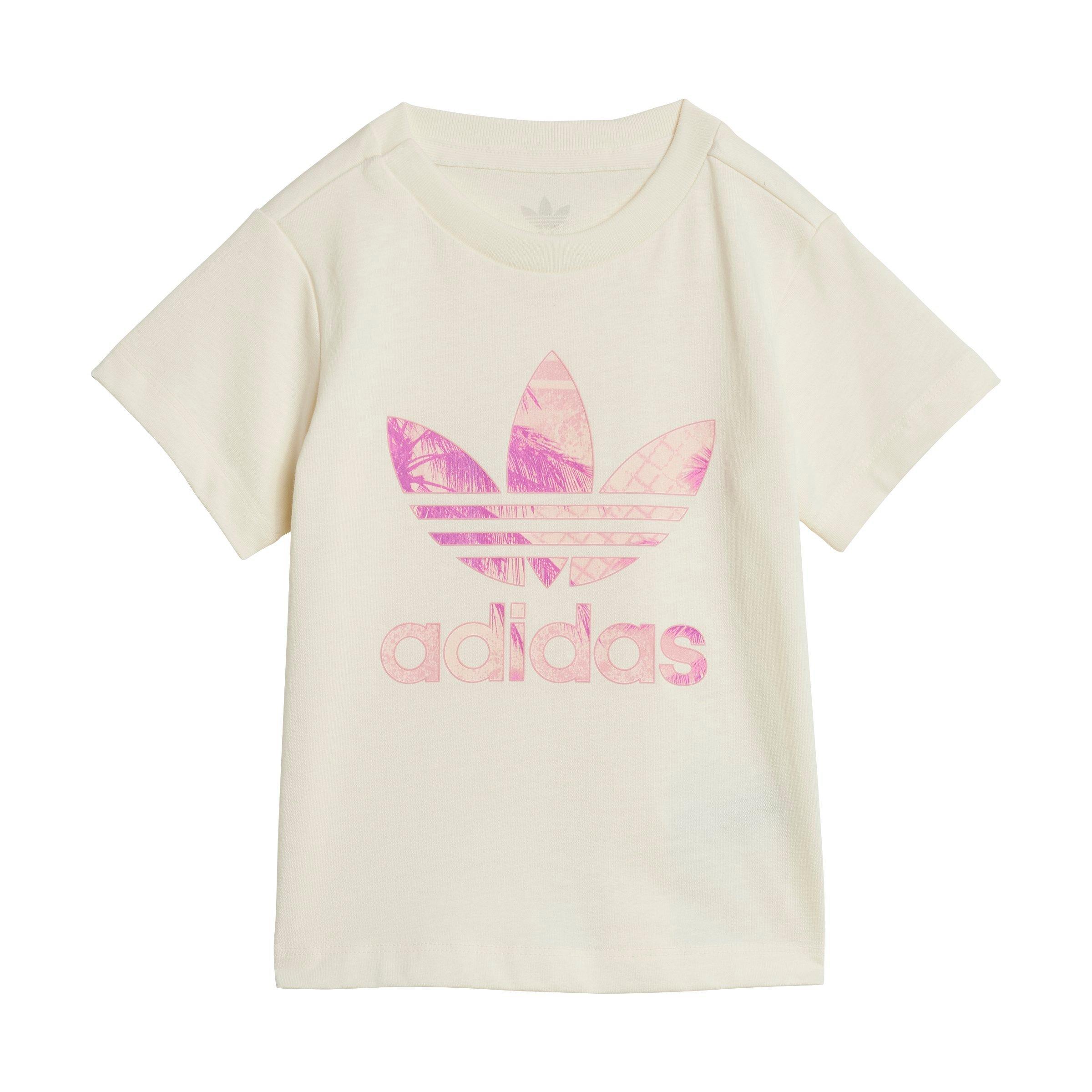 adidas Originals Short Tee Infant Girls' Beige Set