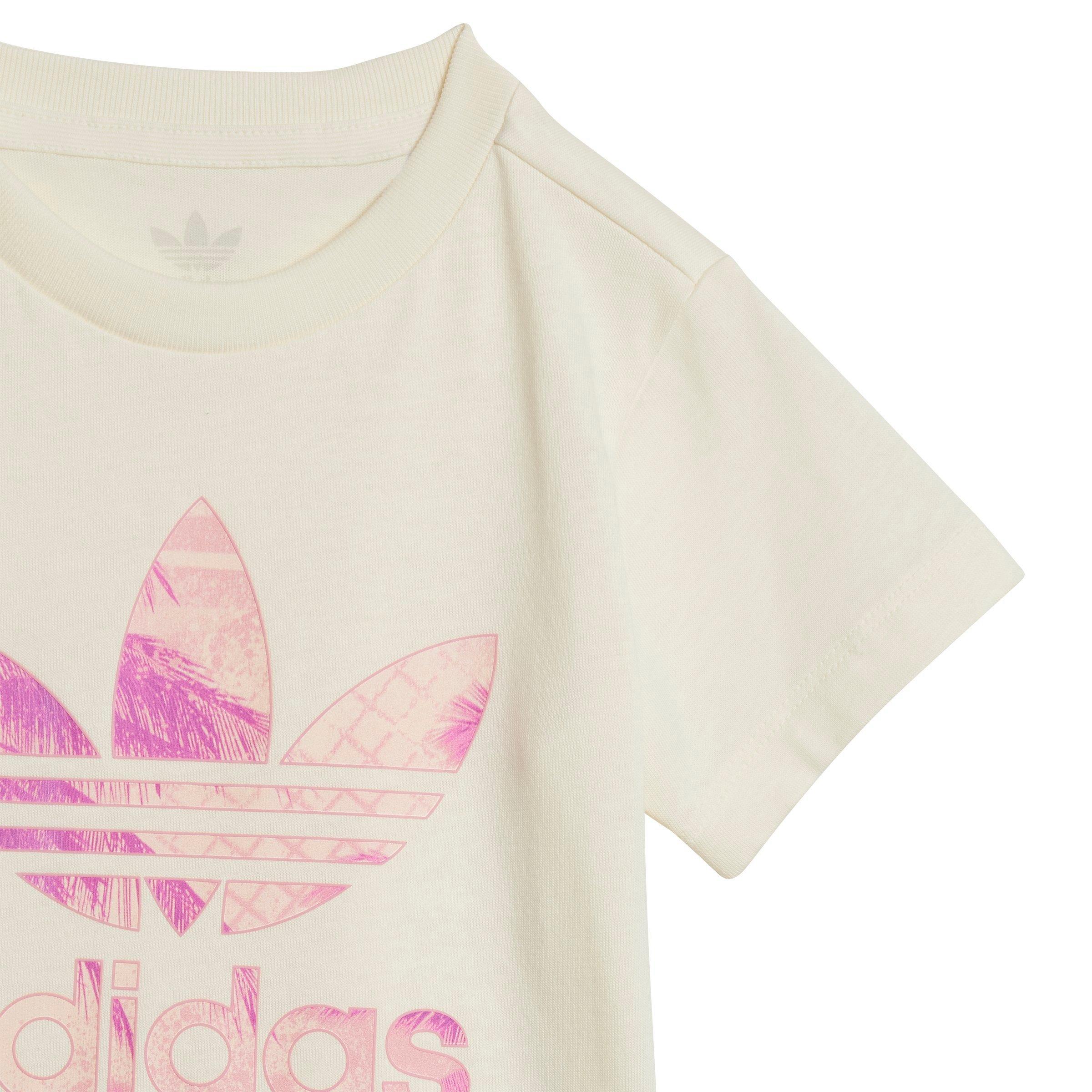 adidas Originals Short Tee Infant Girls' Beige Set