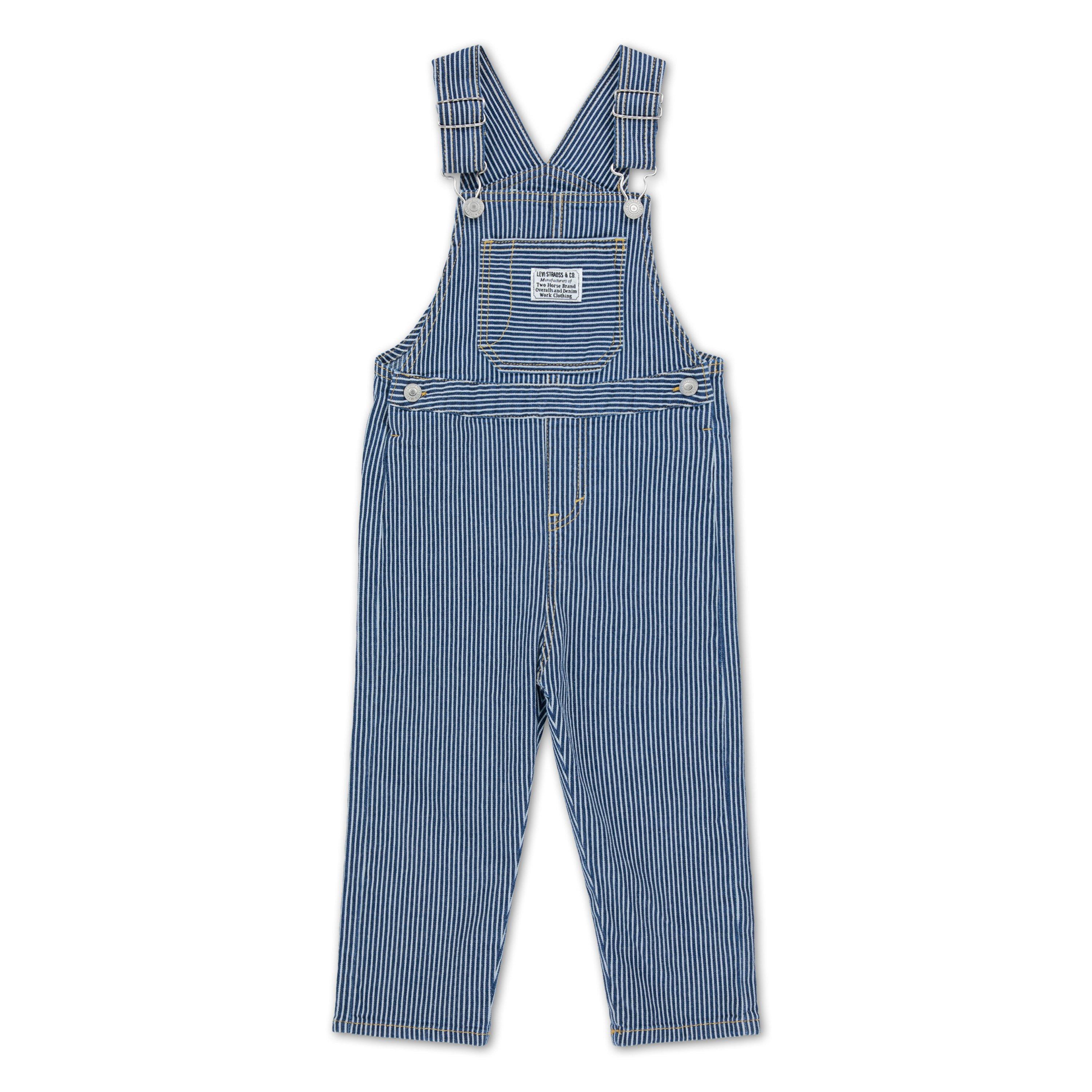 Levi's Railroad Stripe Toddler Boys' Blue Overalls - BLUE Thumbnail View 6
