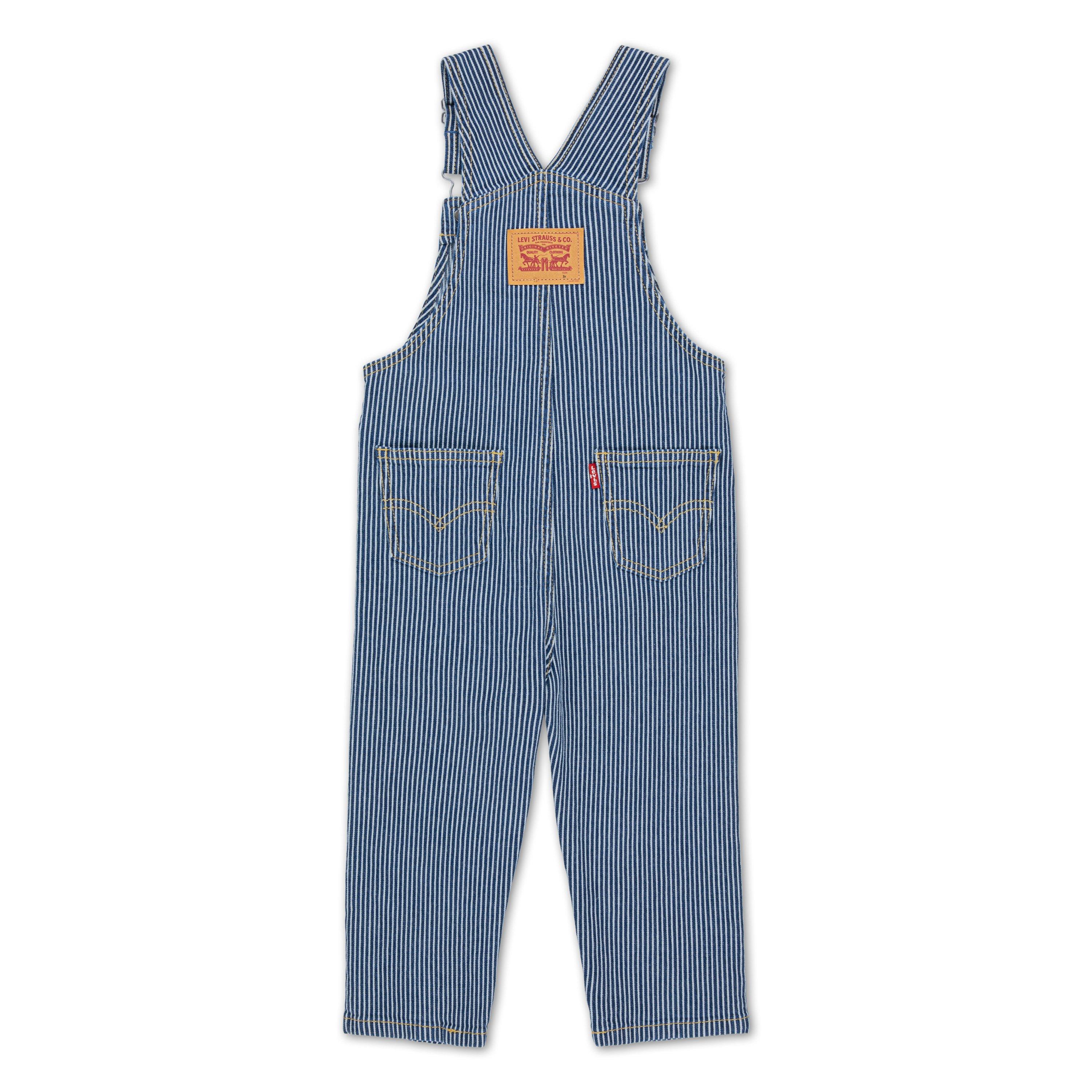 Levi's Railroad Stripe Toddler Boys' Overalls - Blue - BLUE Thumbnail View 7
