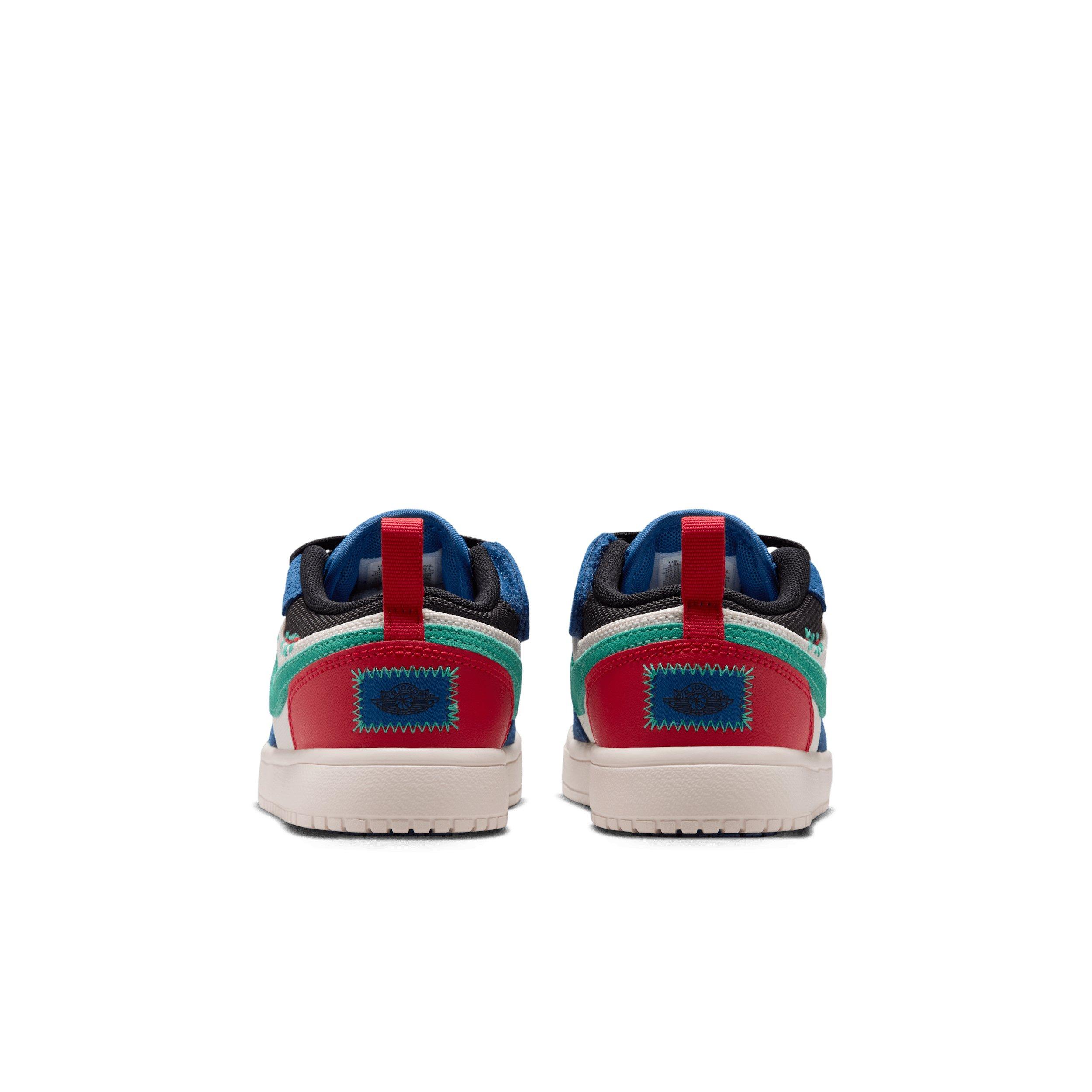 Jordan 1 Low Alt "True Blue/University Red/Kinetic Green/Black" Preschool Boys' Shoe - BLUE/RED/GREEN/BLACK