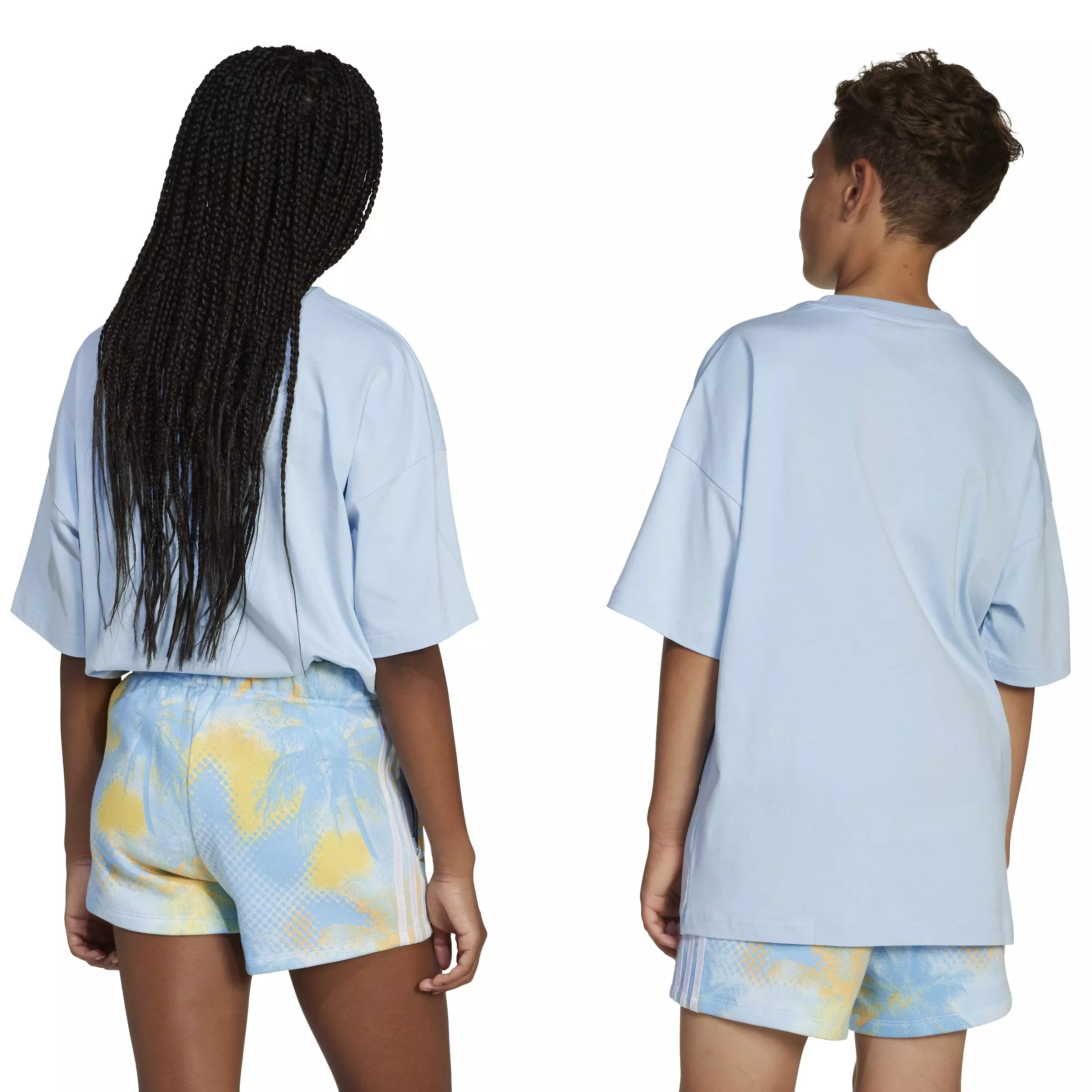 adidas Originals Big Kids' Trefoil Logo T-Shirt - Blue - BLUE