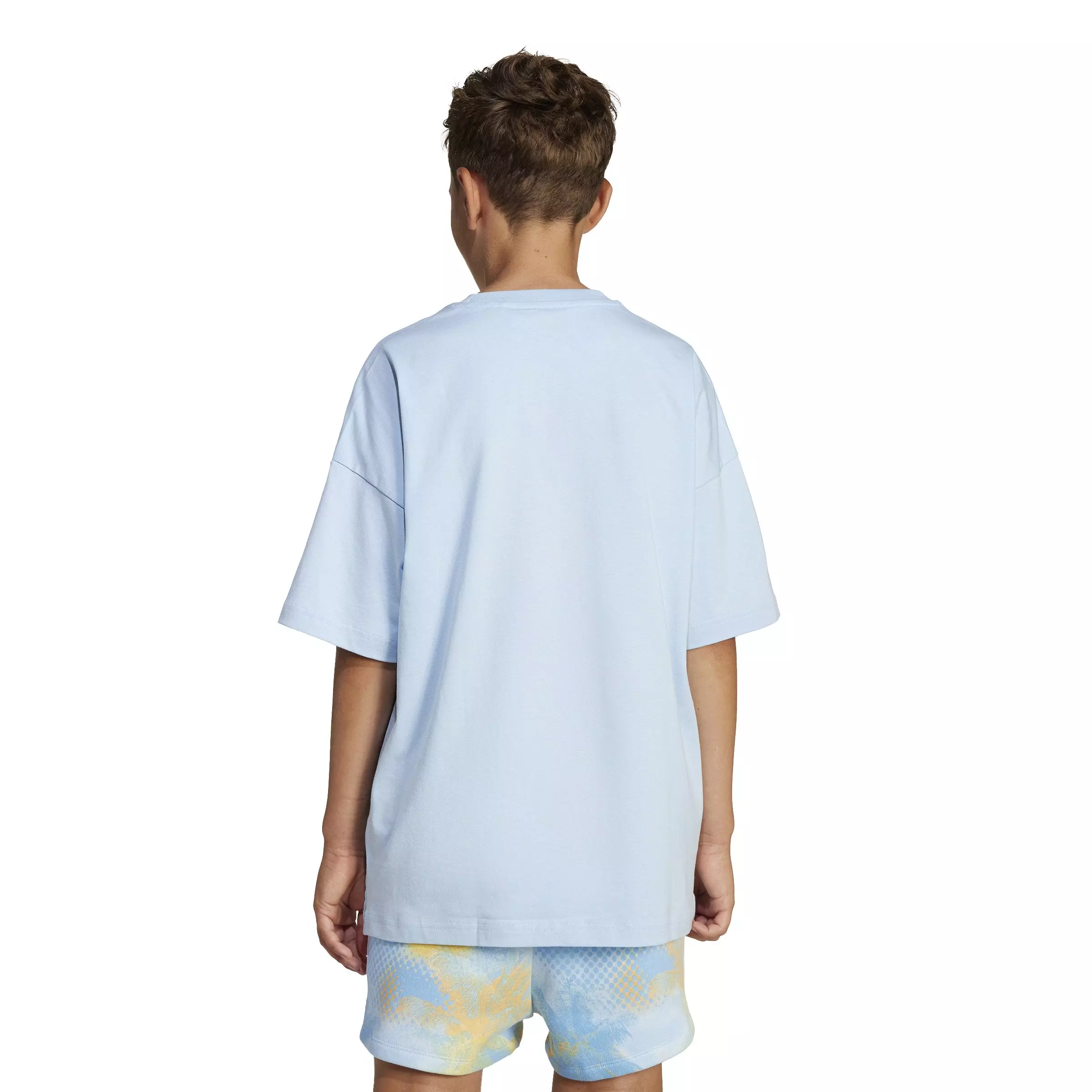 adidas Originals Big Kids' Trefoil Logo T-Shirt - Blue - BLUE