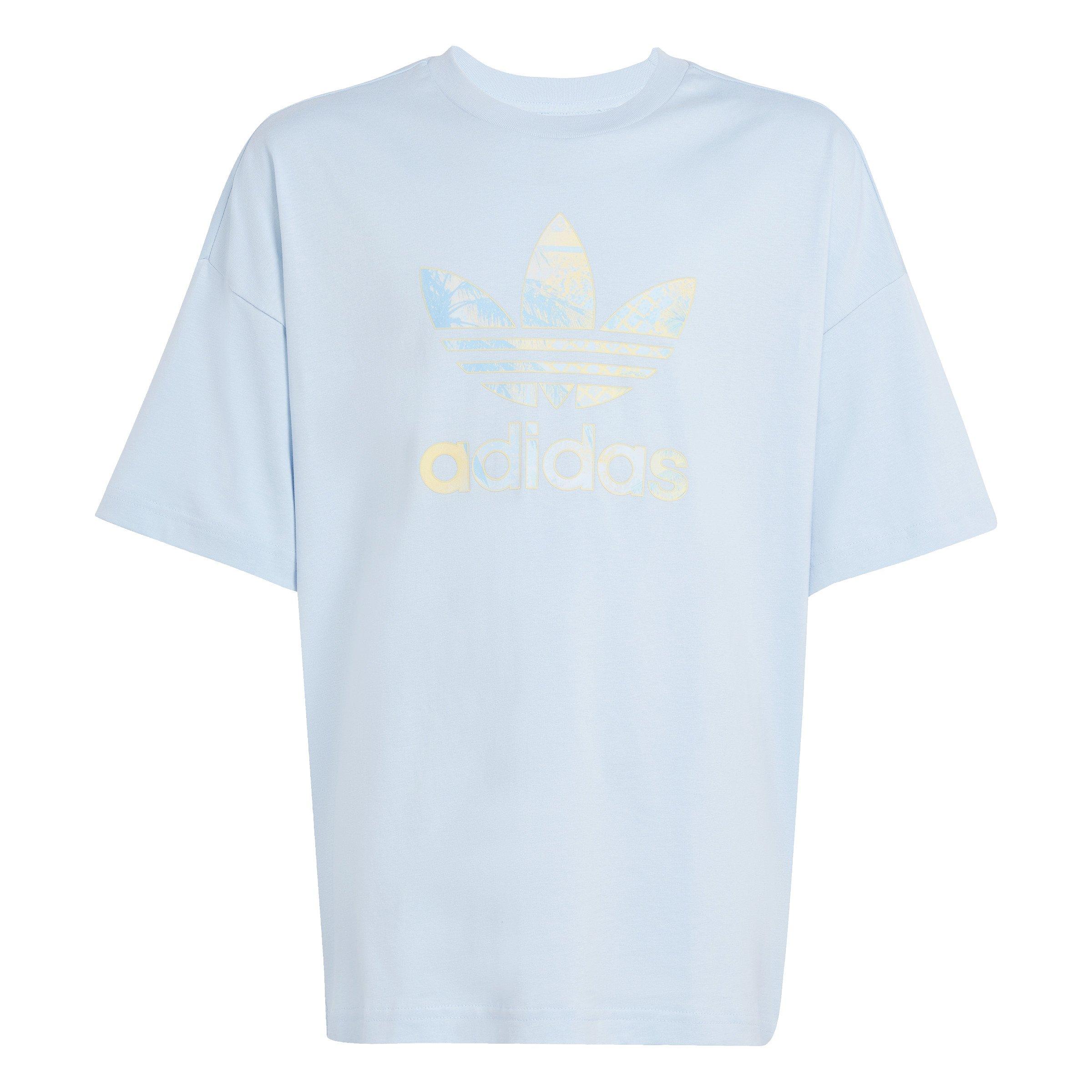 adidas Originals Big Kids' Trefoil Logo T-Shirt - Blue - BLUE Thumbnail View 7
