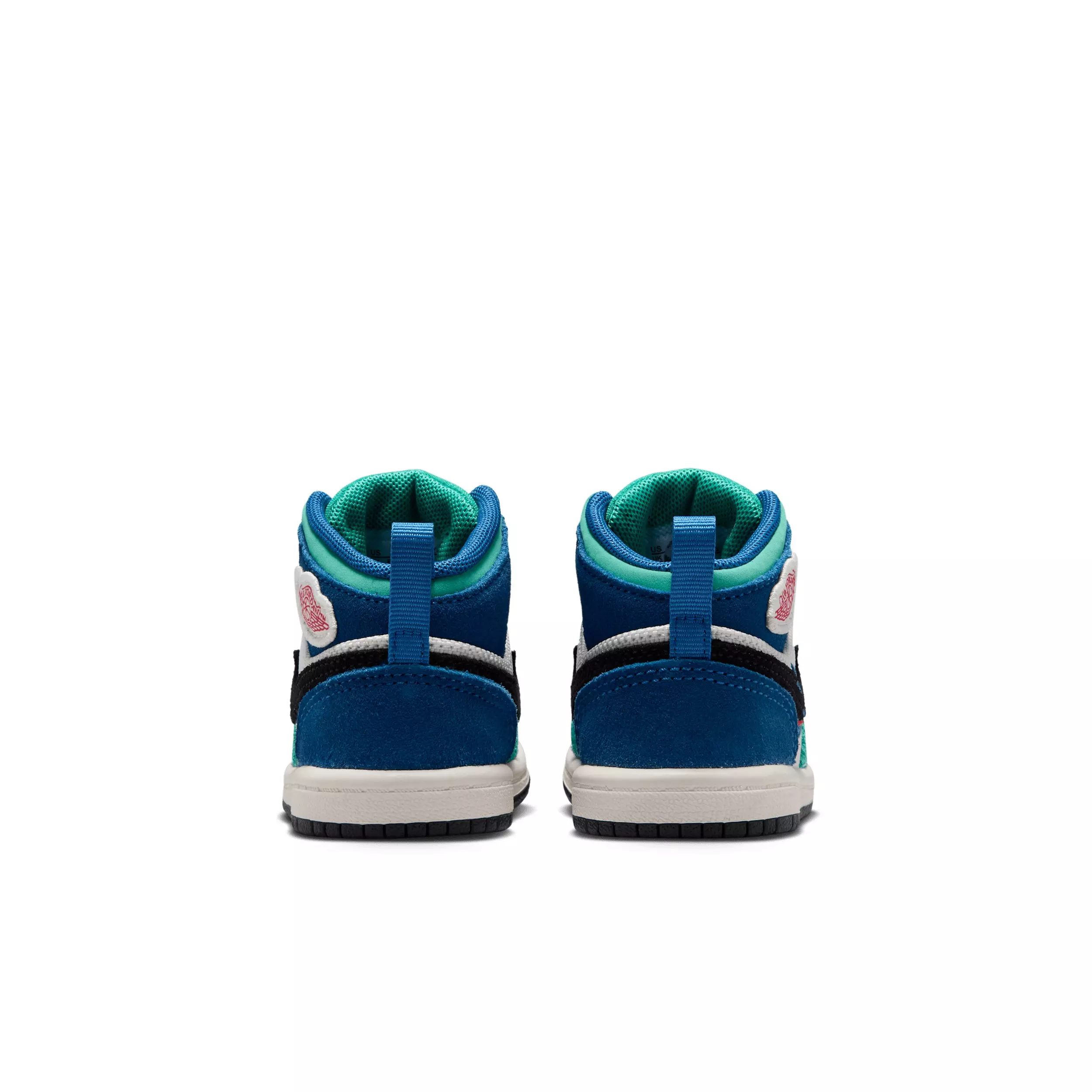 Jordan 1 Mid SE "Chalk/True Blue/Kinetic Green/University Red" Infant Boys' Shoe - CHALK/BLUE/GREEN/RED