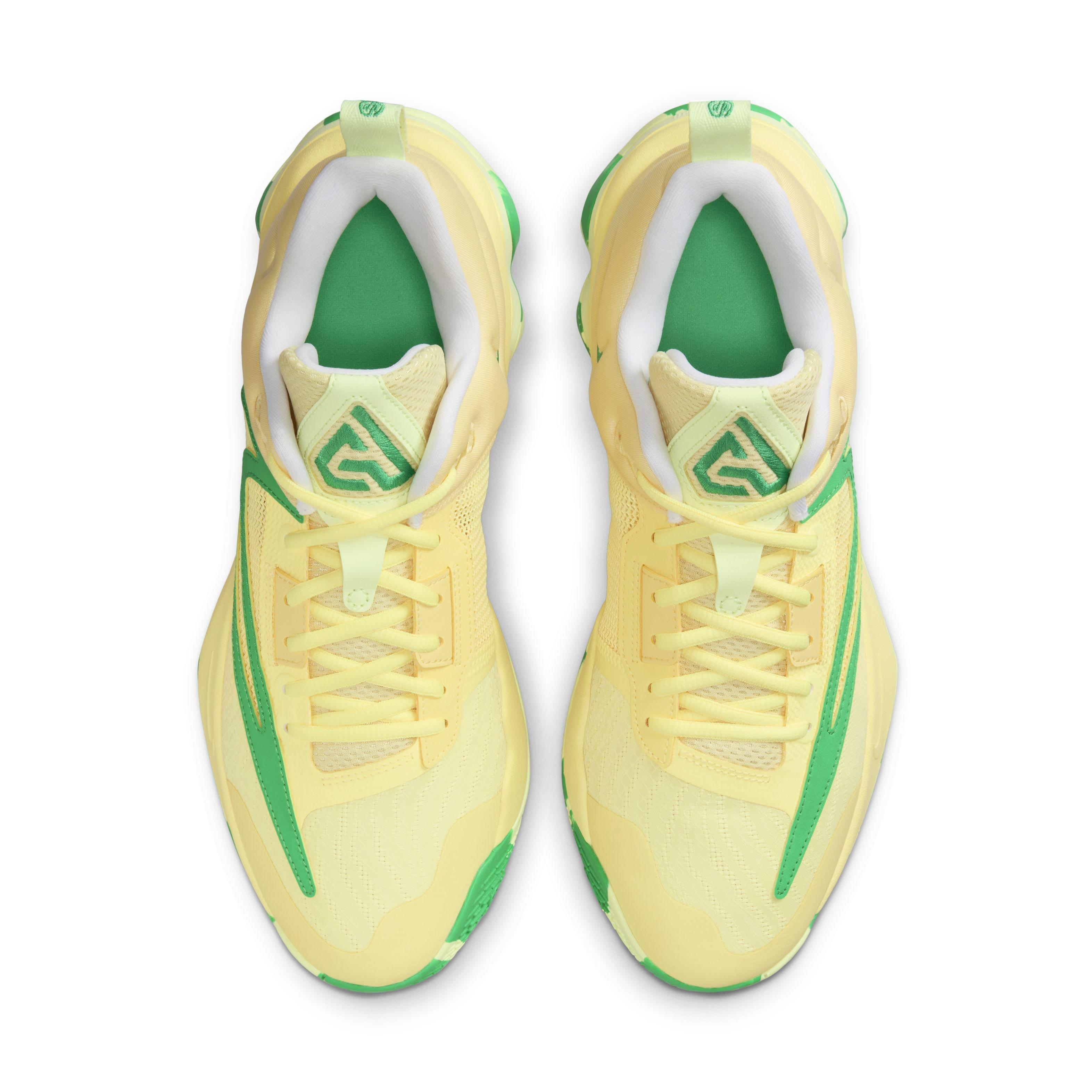 Nike Giannis Immortality 3 "Soft Yellow/Barely Volt/Light Laser Orange/Green Shock" Men's Basketball Shoe - YELLOW/VOLT/LT ORANGE/GREEN Thumbnail View 4