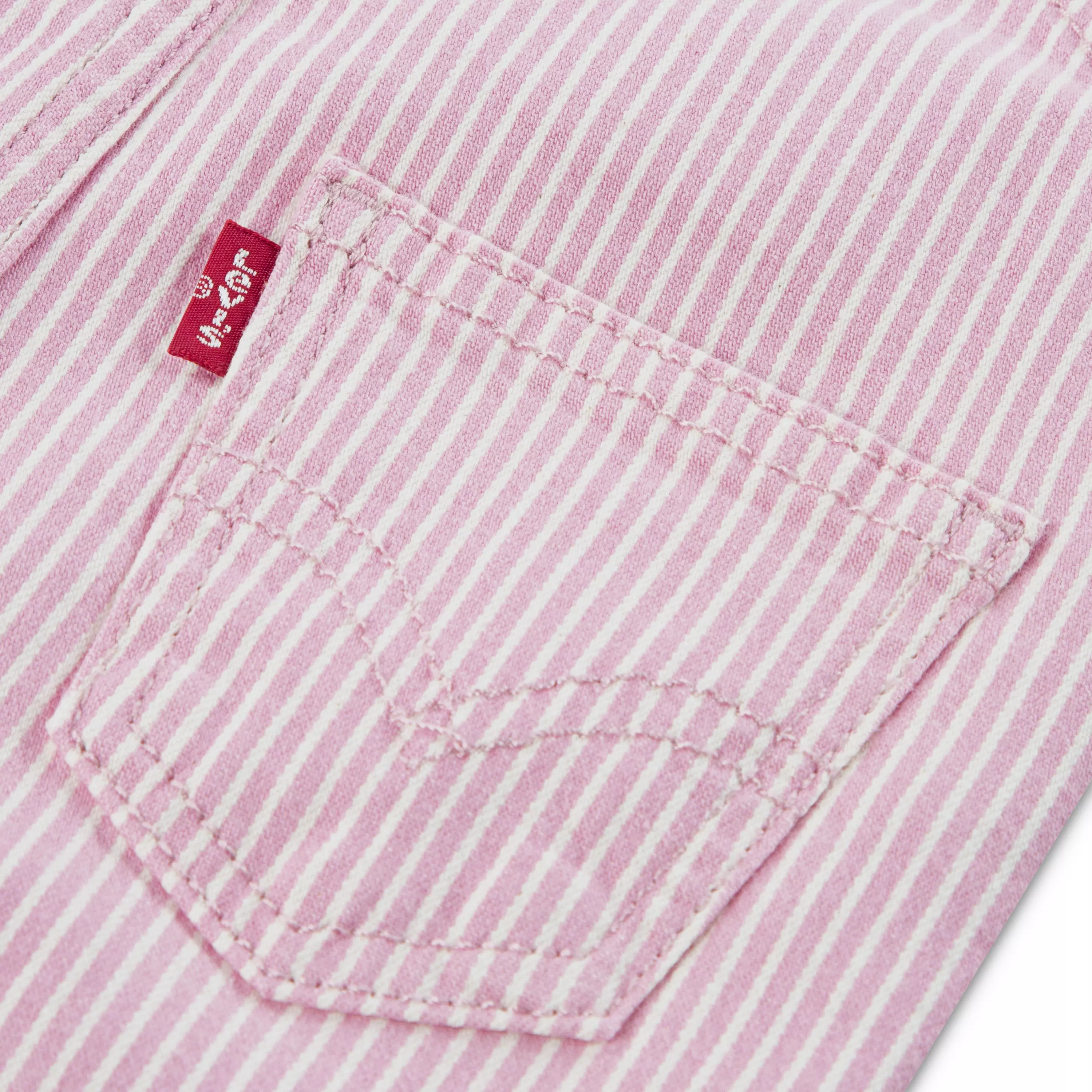 Levi's Infant Boys' Railroad Stripe Overalls - Pink - PINK