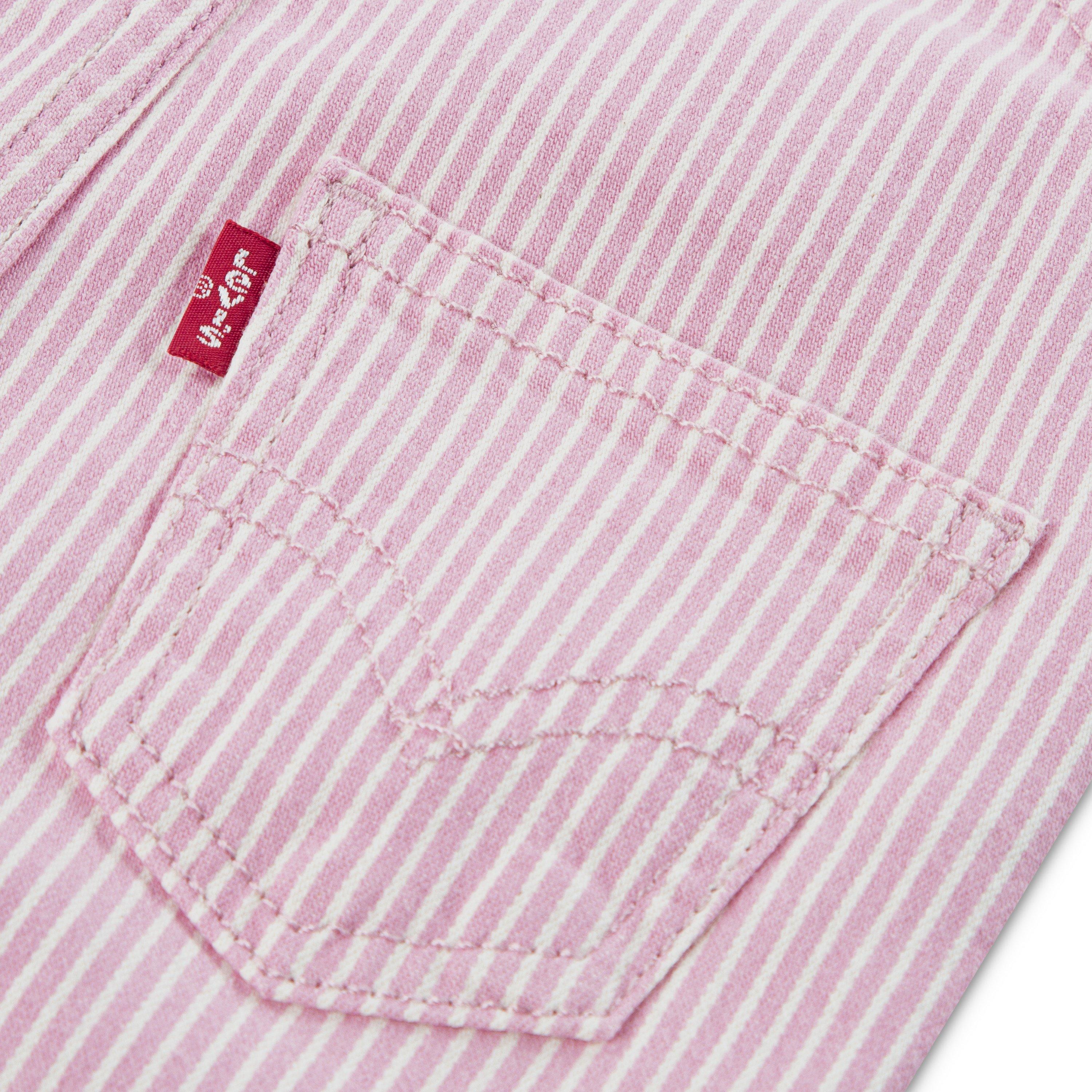 Levi's Railroad Stripe Infant Boys' Pink Overalls