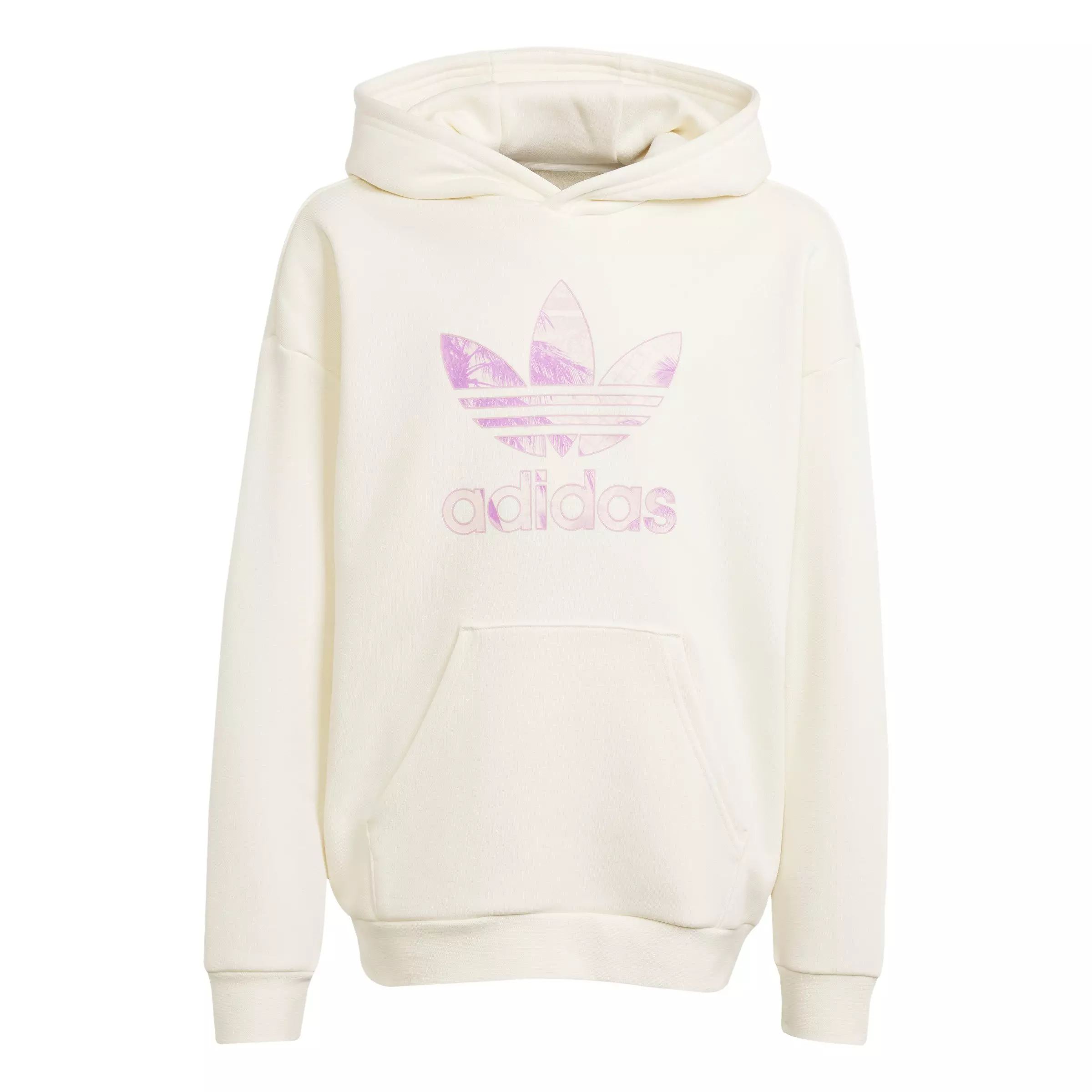 adidas Originals Big Kids'​ Trefoil Graphic Hoodie​ -Beige - BEIGE