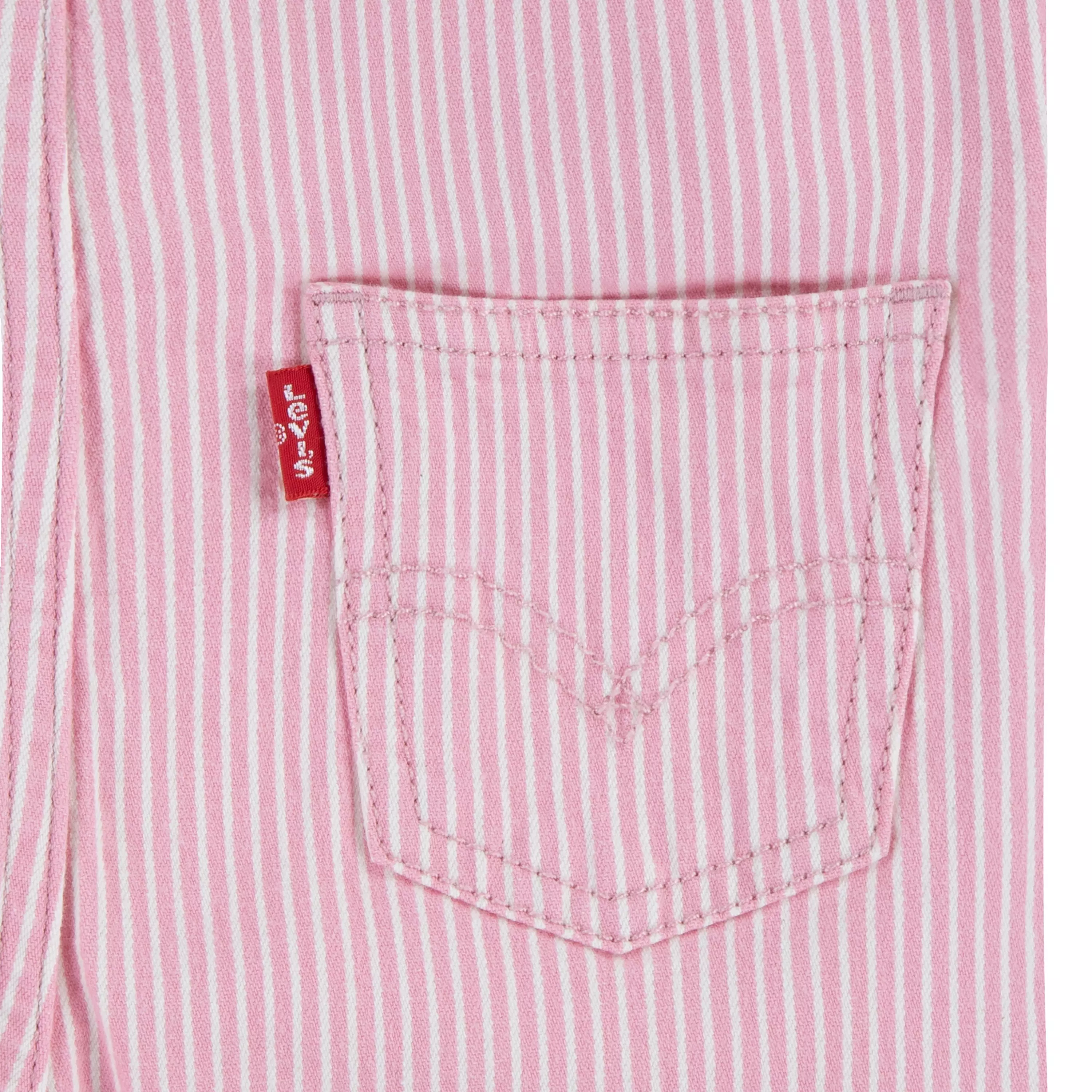 Levi's Baby Boys' Railroad Stripe Overalls - Pink - PINK