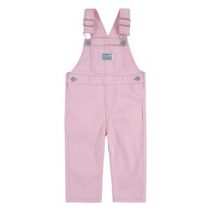 Levi's Baby Boys' Railroad Stripe Overalls - Pink